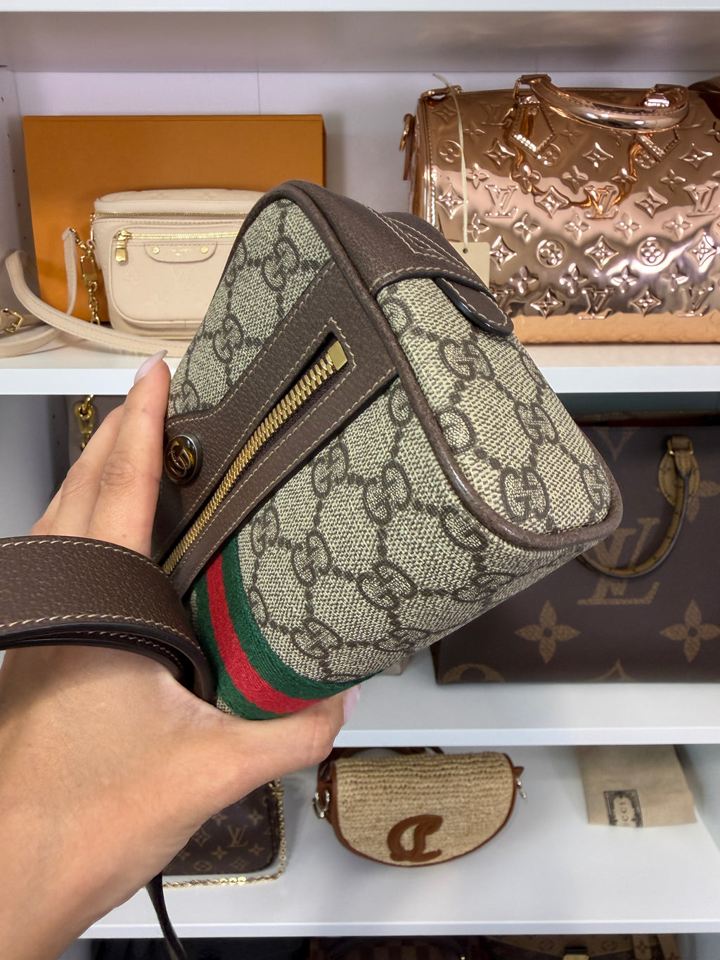 Gucci GG Supreme Ophidia Belt Bag Size 85