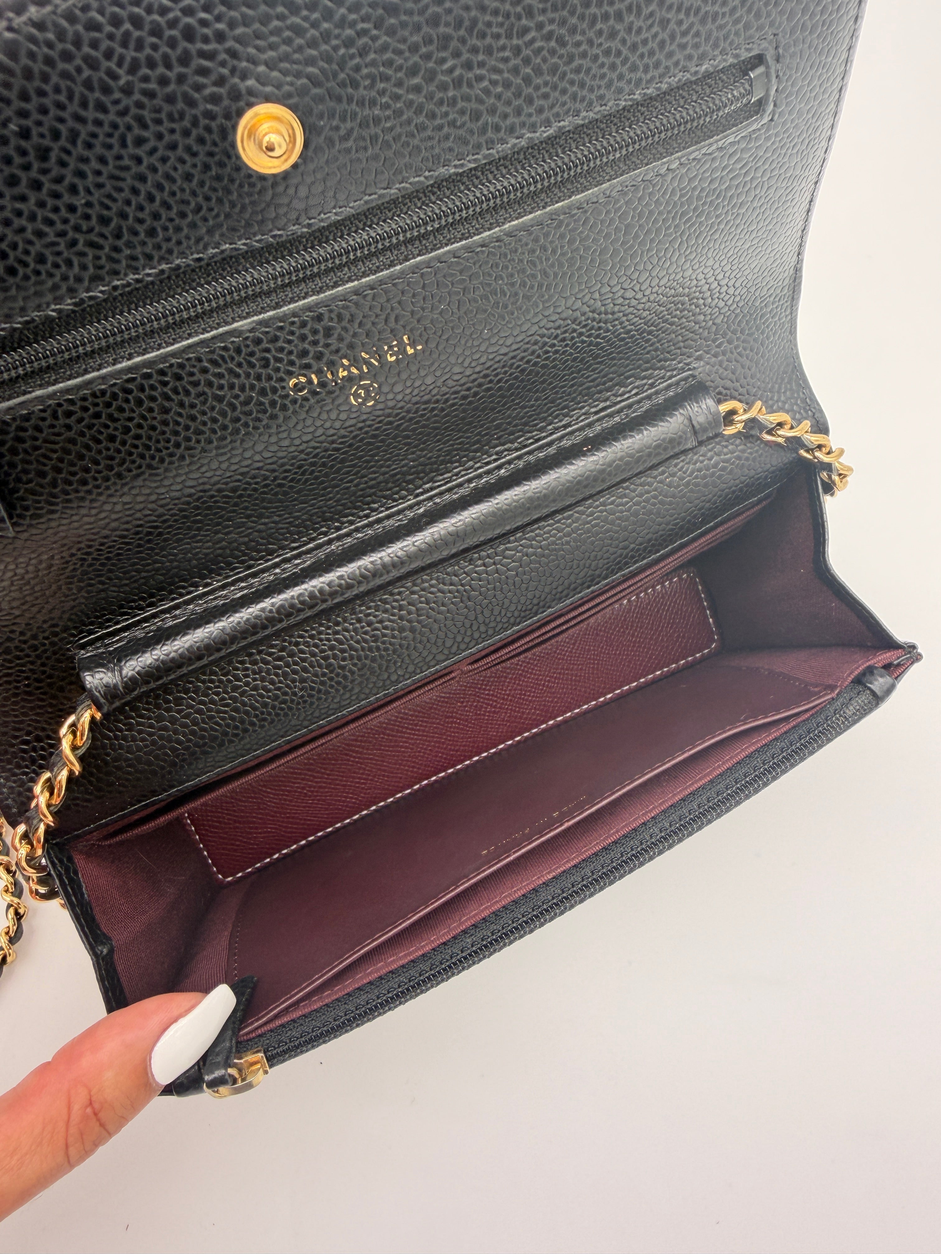 Chanel Black Caviar Wallet on Chain