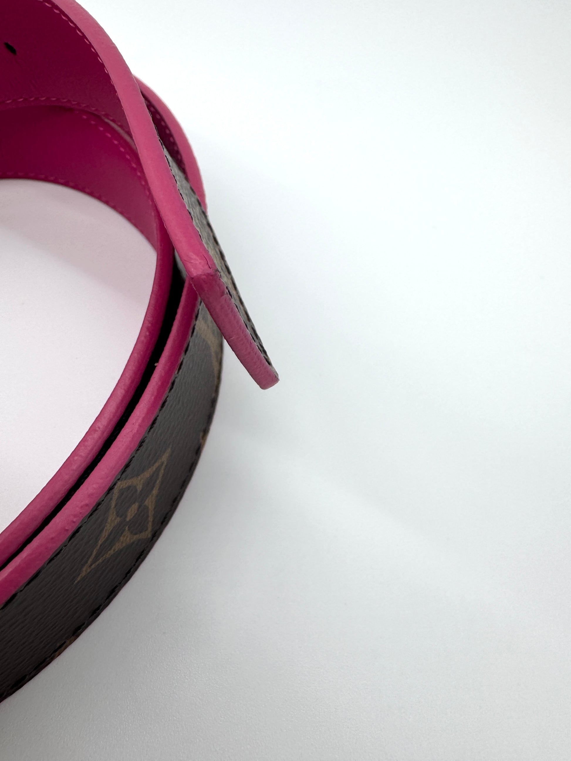 Louis Vuitton Initiales 30mm Reversible Belt Monogram and Pink