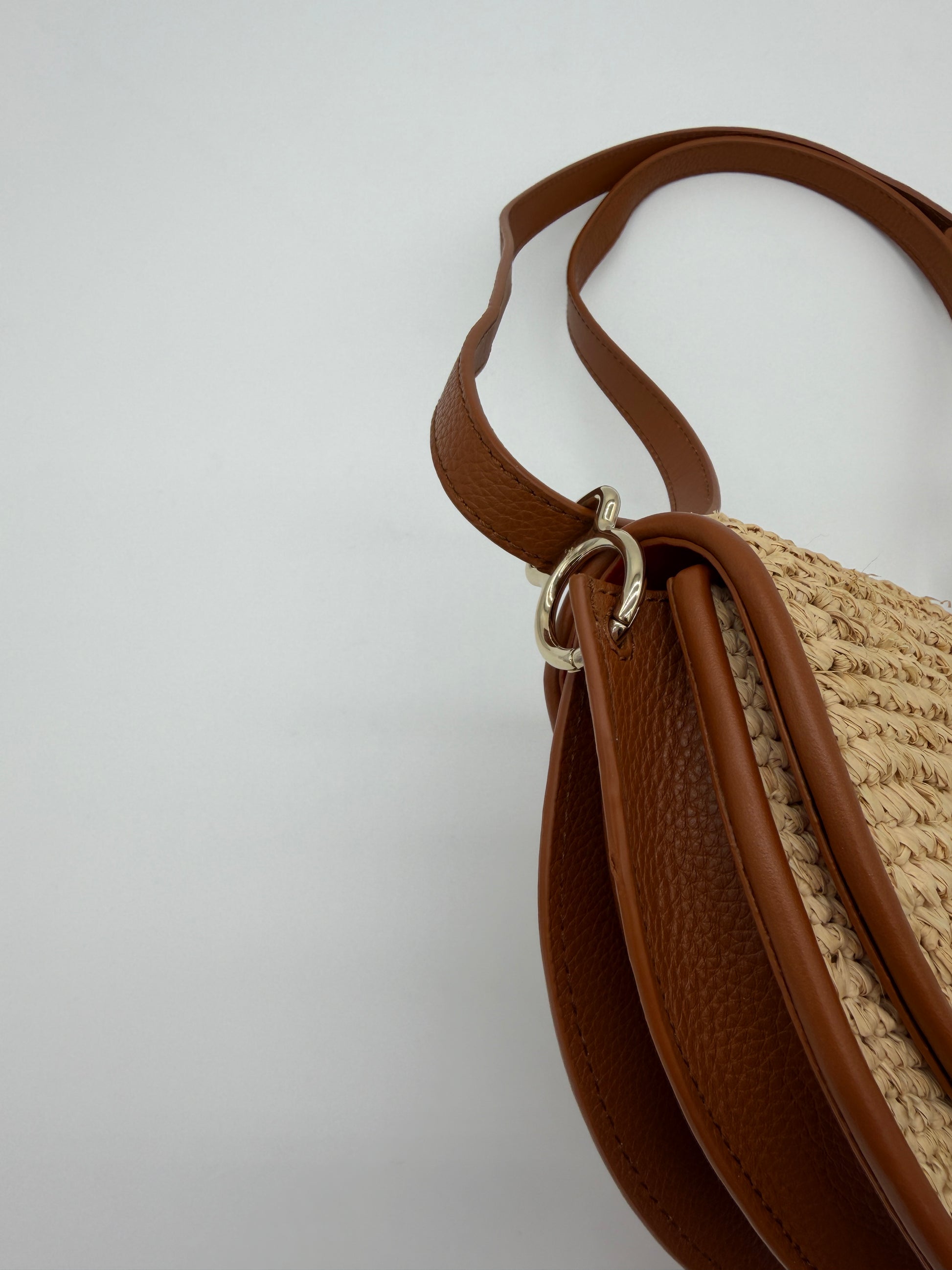 Christian Louboutin Raffia By My Side Crossbody