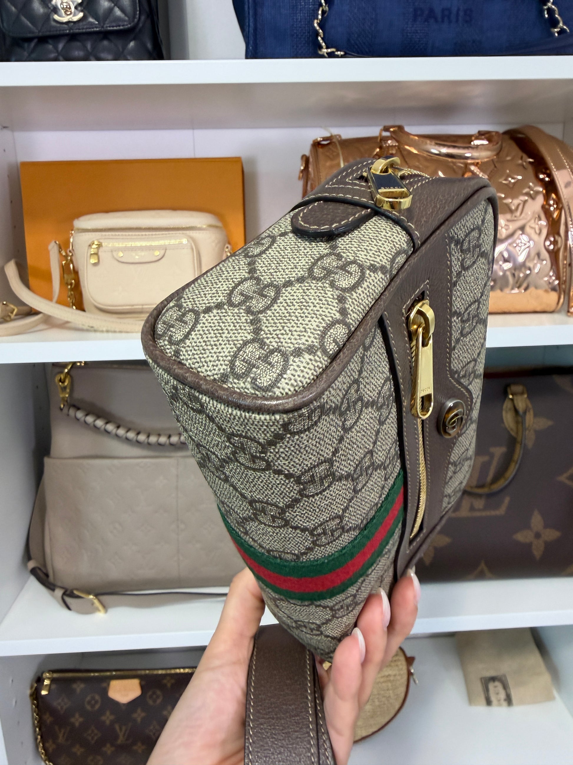 Gucci GG Supreme Ophidia Belt Bag Size 85