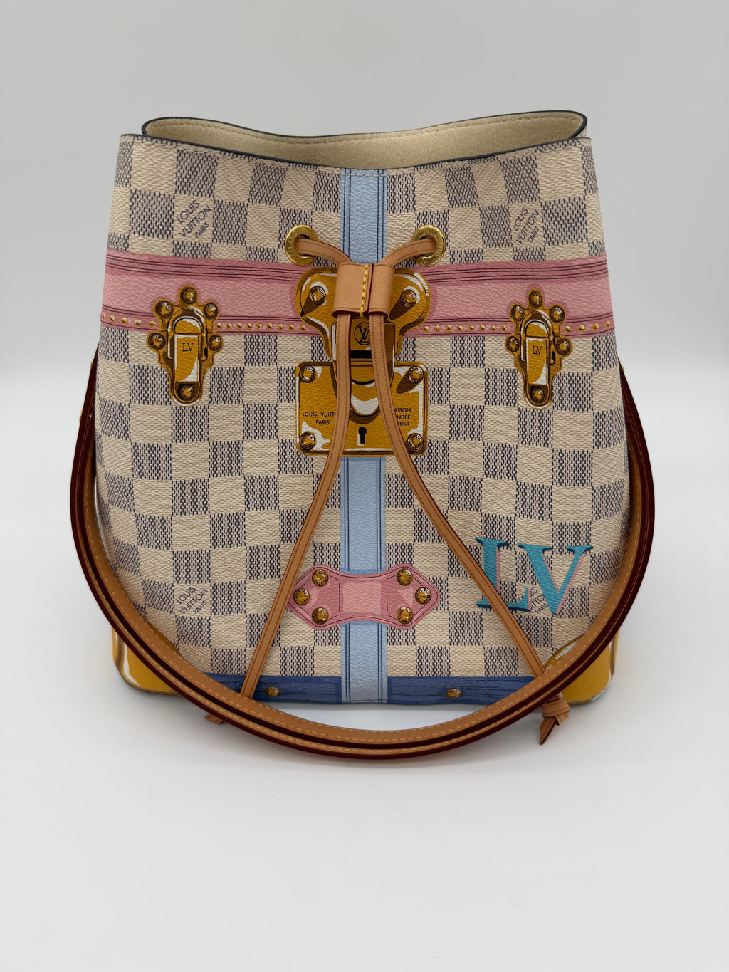Louis Vuitton NeoNoe Damier Azur Summer Trunks Limited Edition