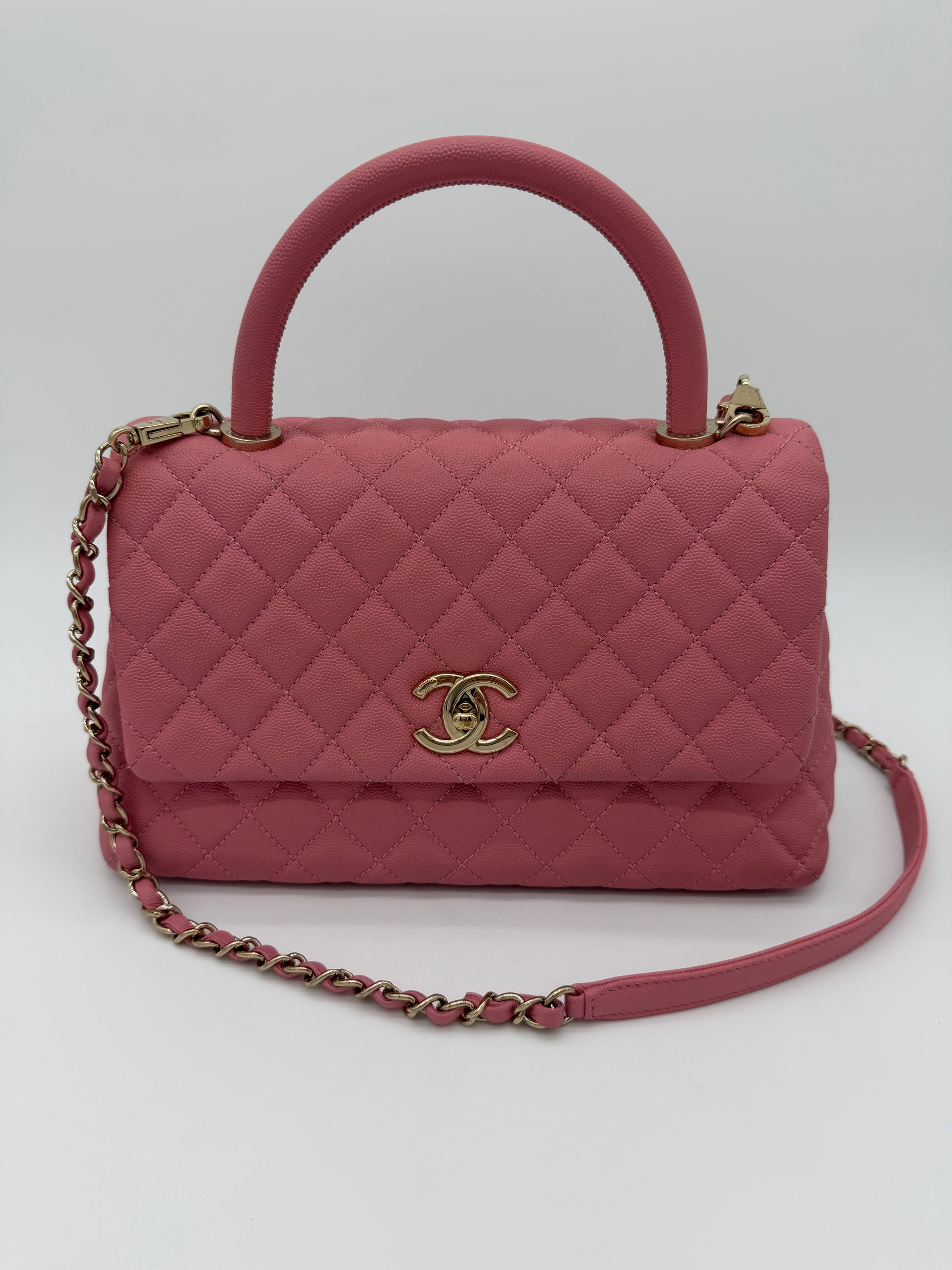 Chanel Caviar Coco Top Handle Small