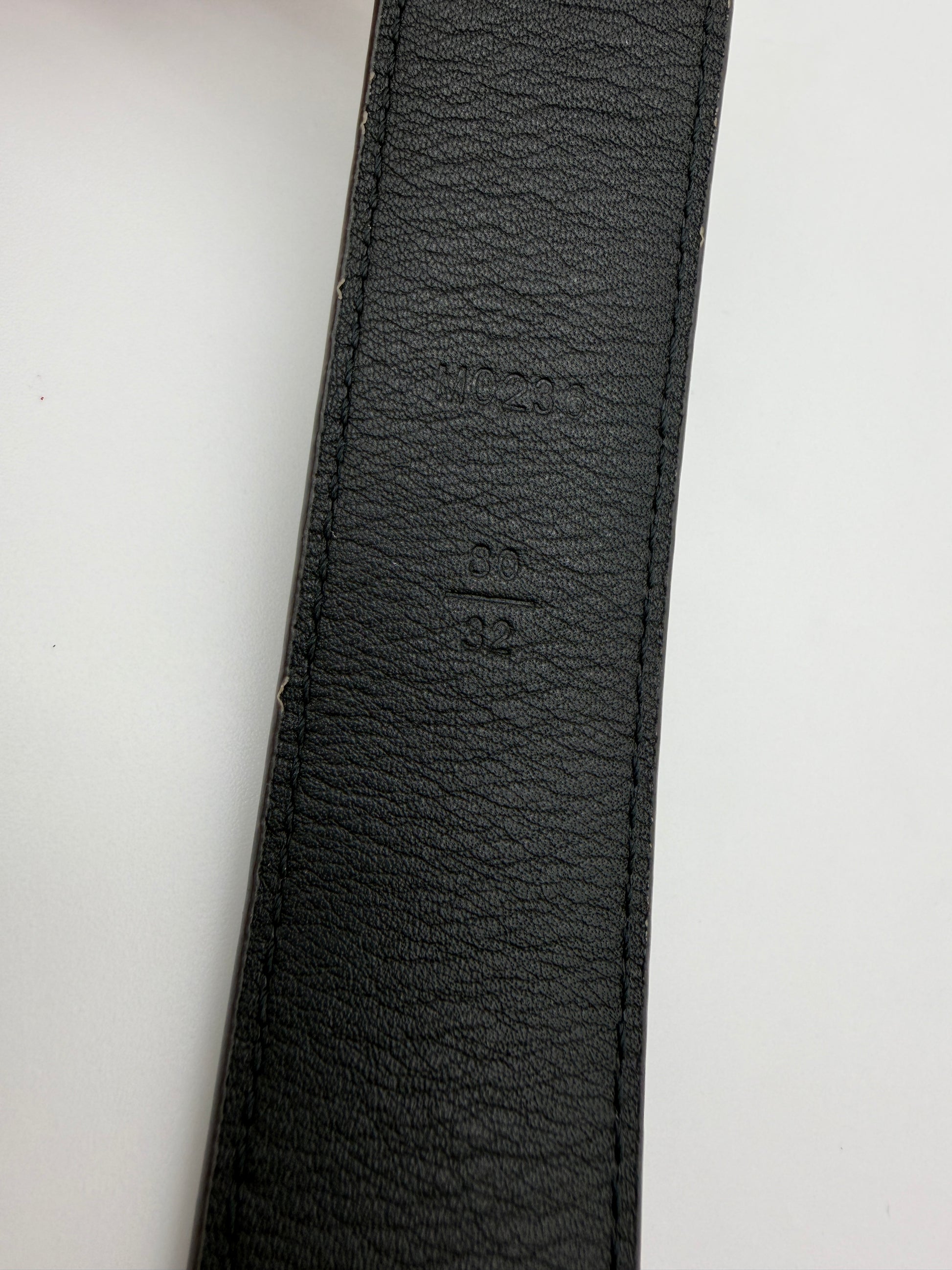 Louis Vuitton 30mm Monogram Belt Size 80