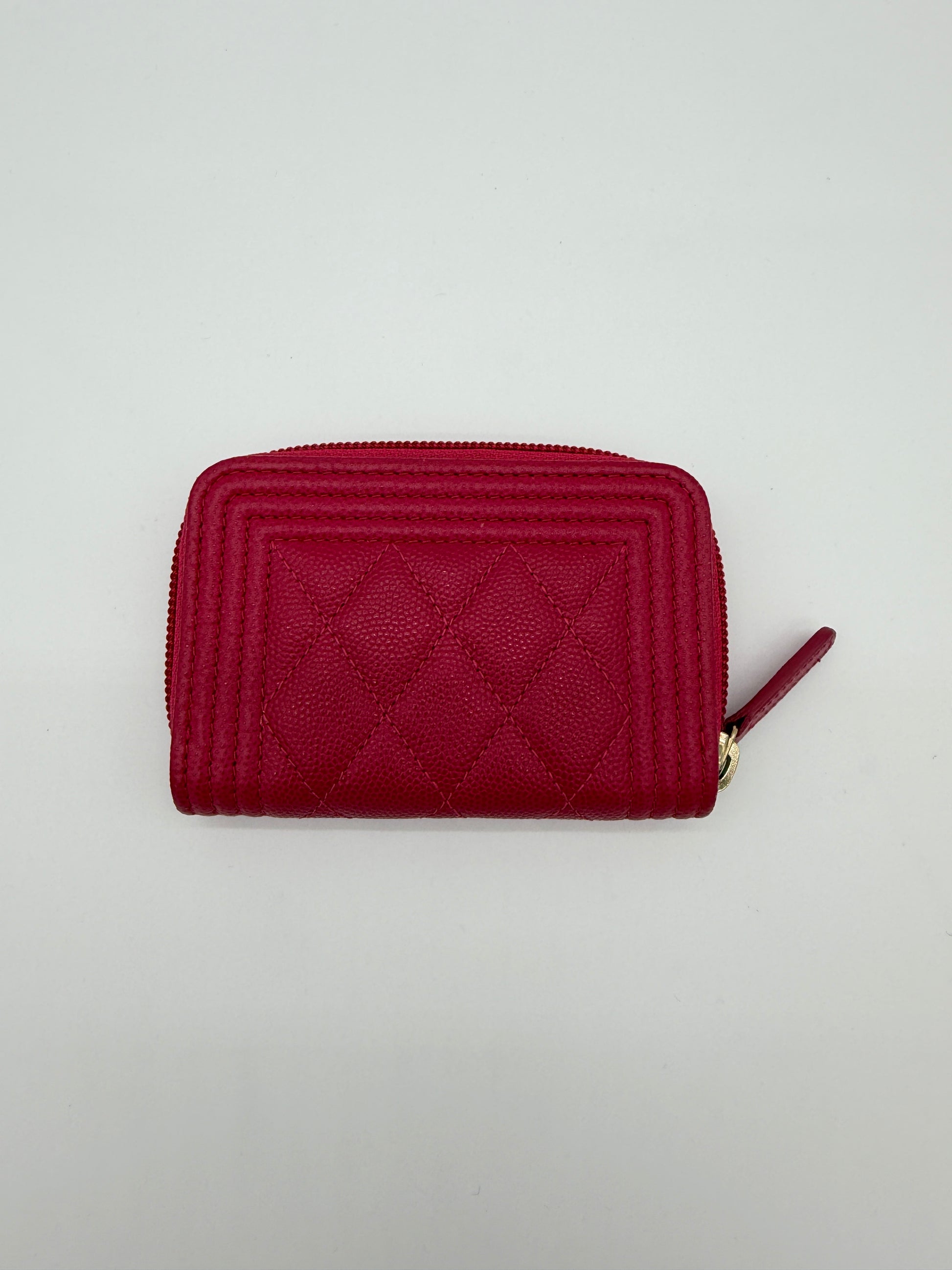 Chanel Caviar Boy Pink Wallet