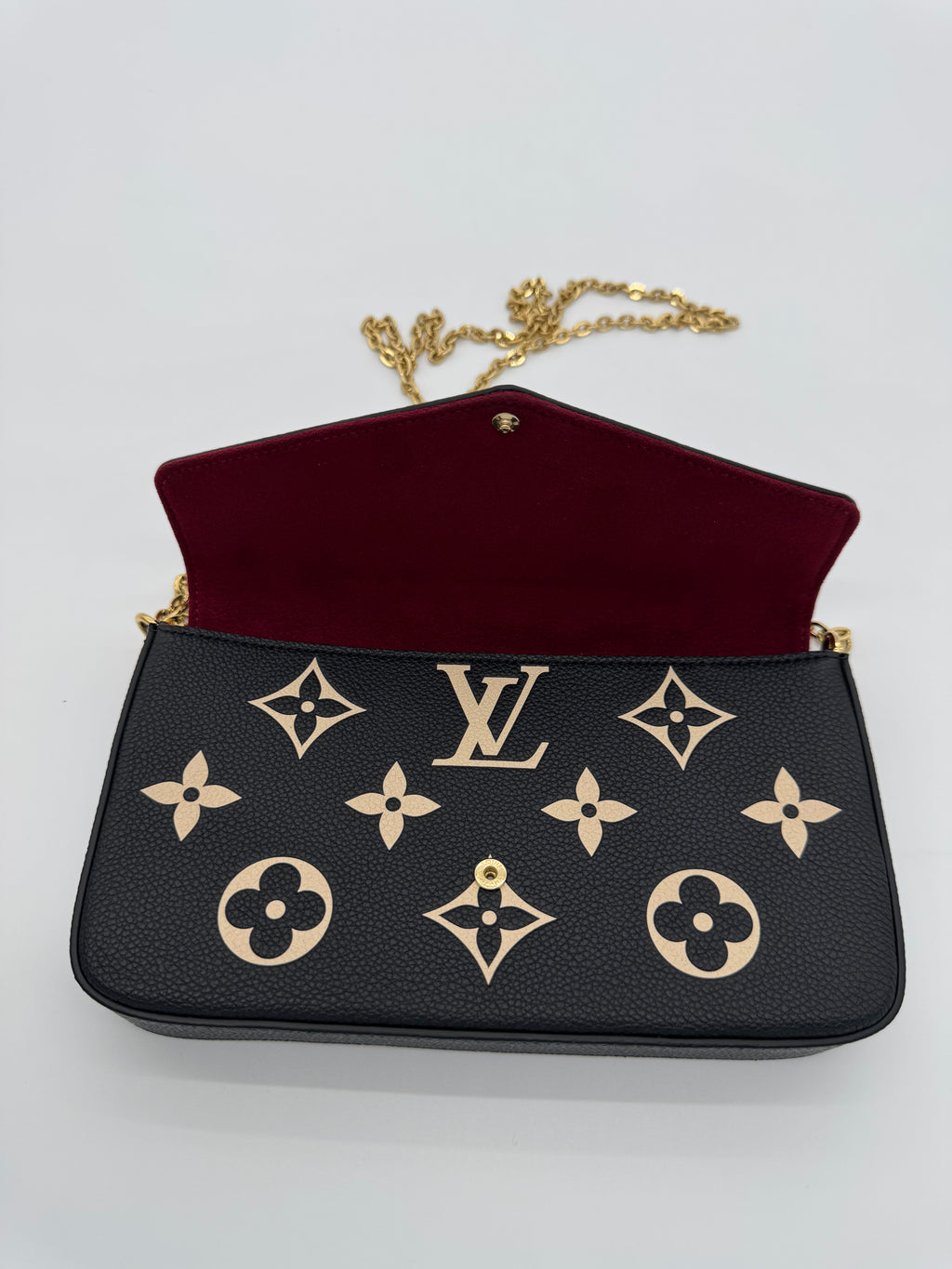 Louis Vuitton Felicie Pochette Bicolor Empreinte