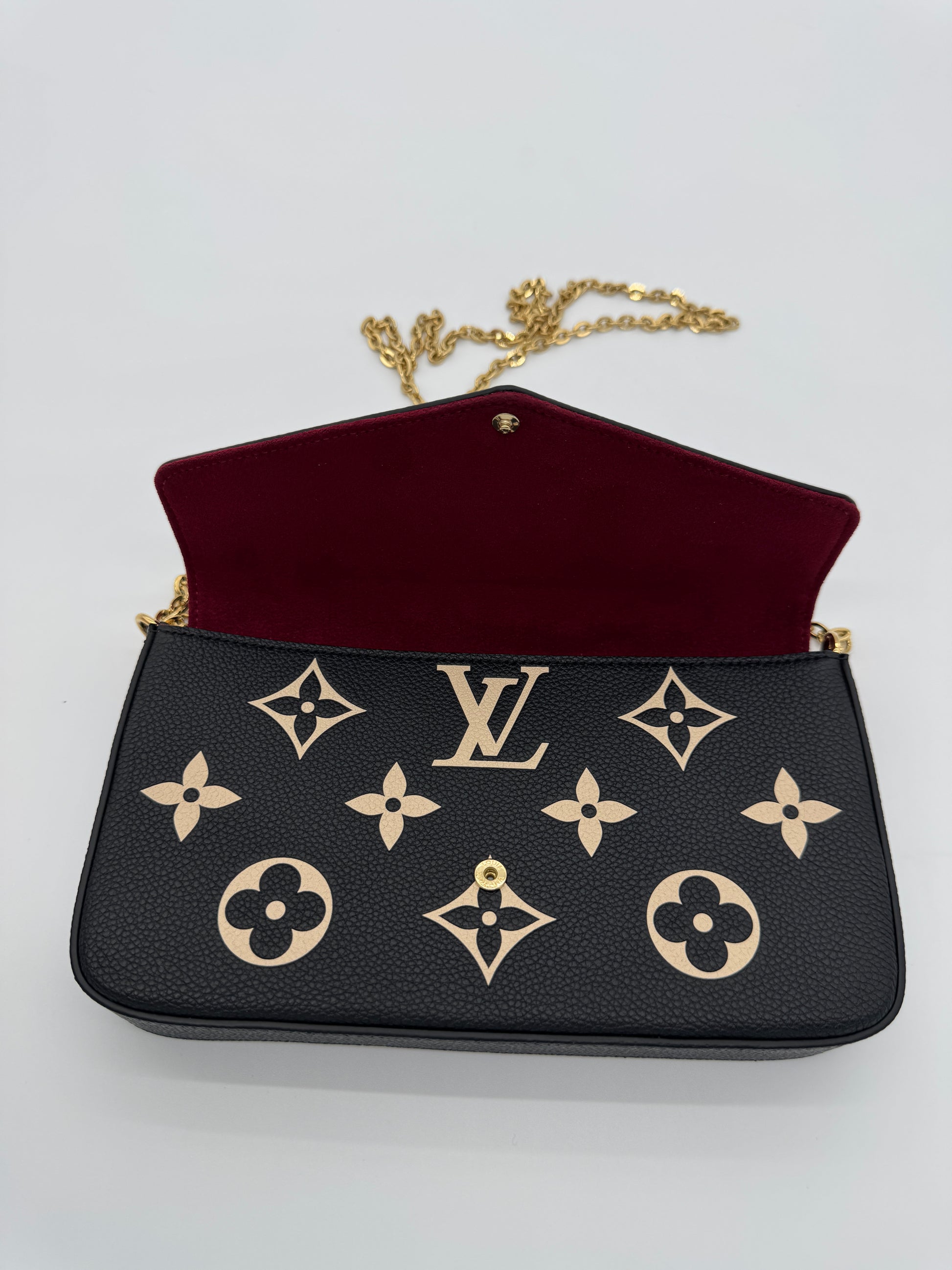 Louis Vuitton Felicie Pochette Bicolor Empreinte