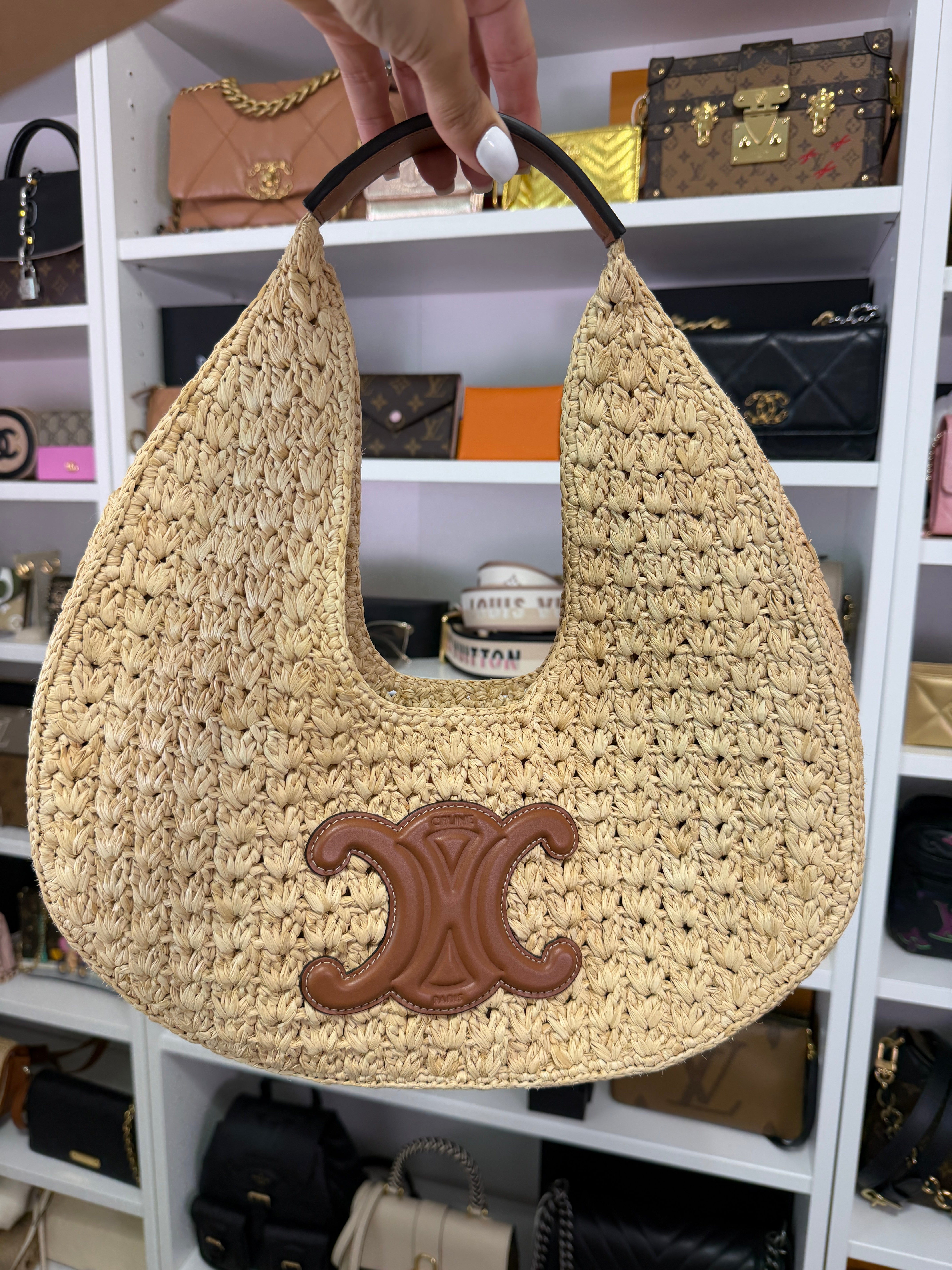 Celine Raffia Tote
