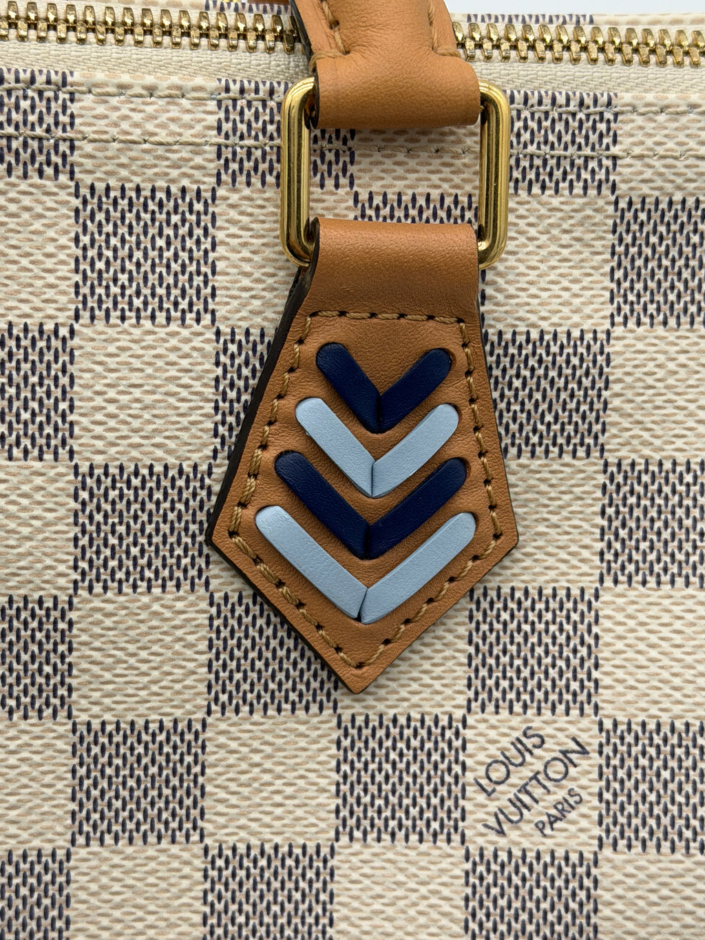 Louis Vuitton Speedy 30 Damier Azur Braided Strap