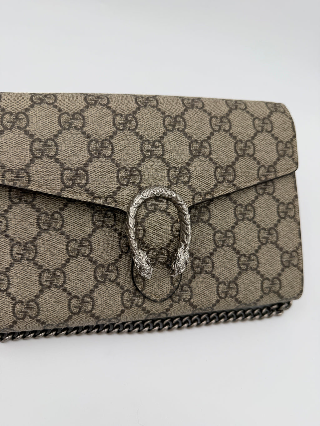Gucci Dionysus GG Canvas Wallet on Chain