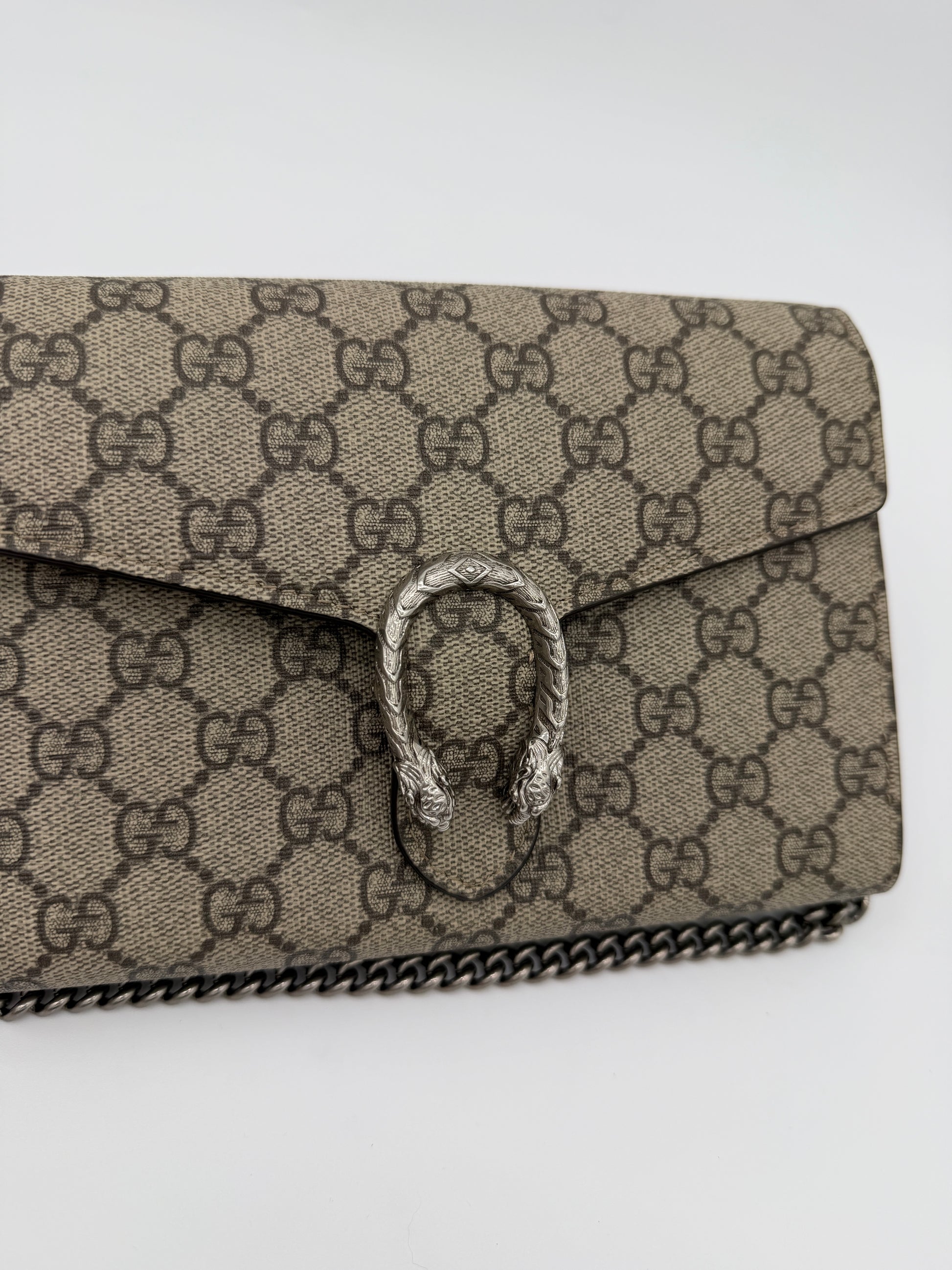 Gucci Dionysus GG Canvas Wallet on Chain