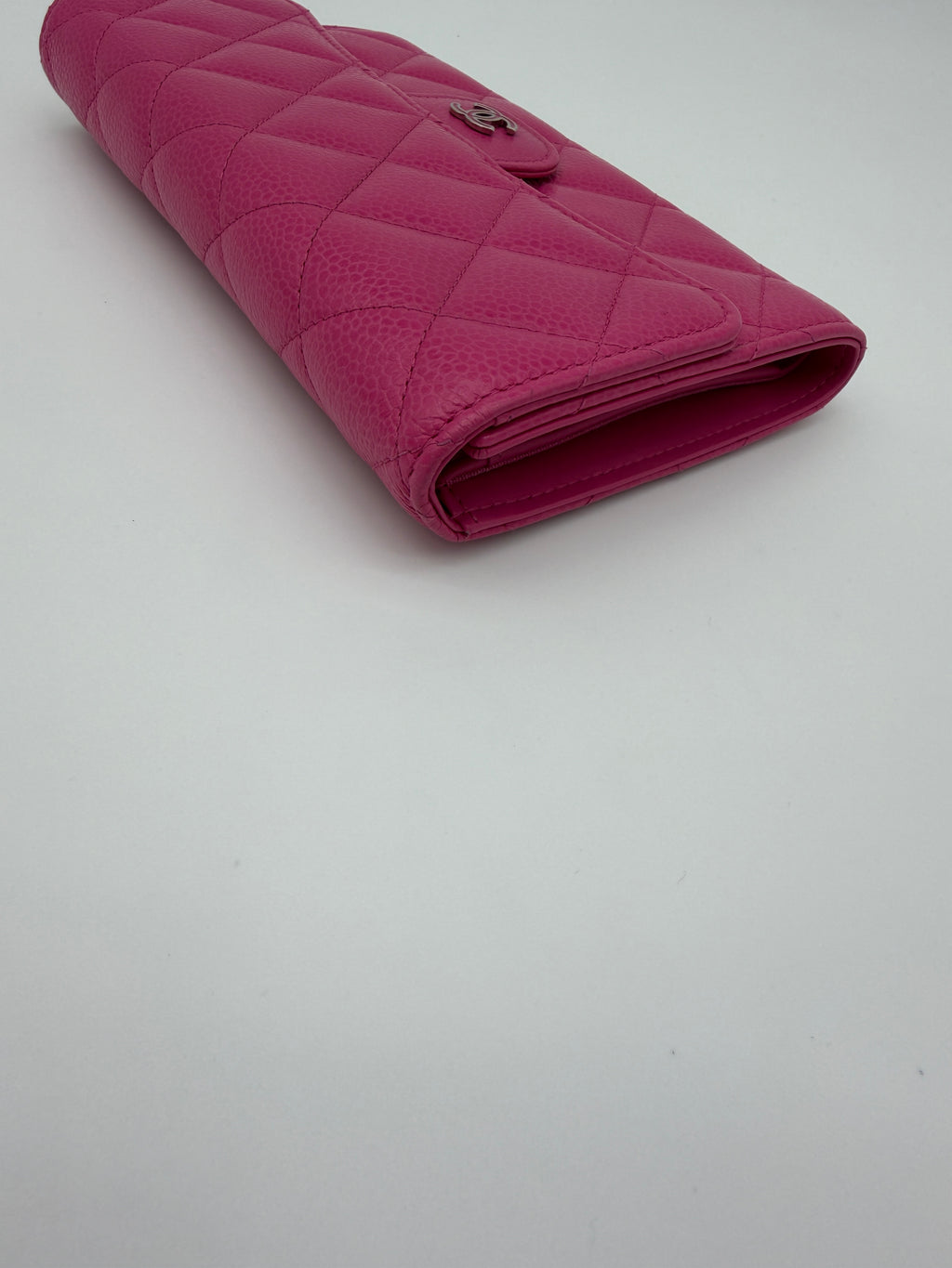 Chanel Pink Caviar Large Flap Wallet
