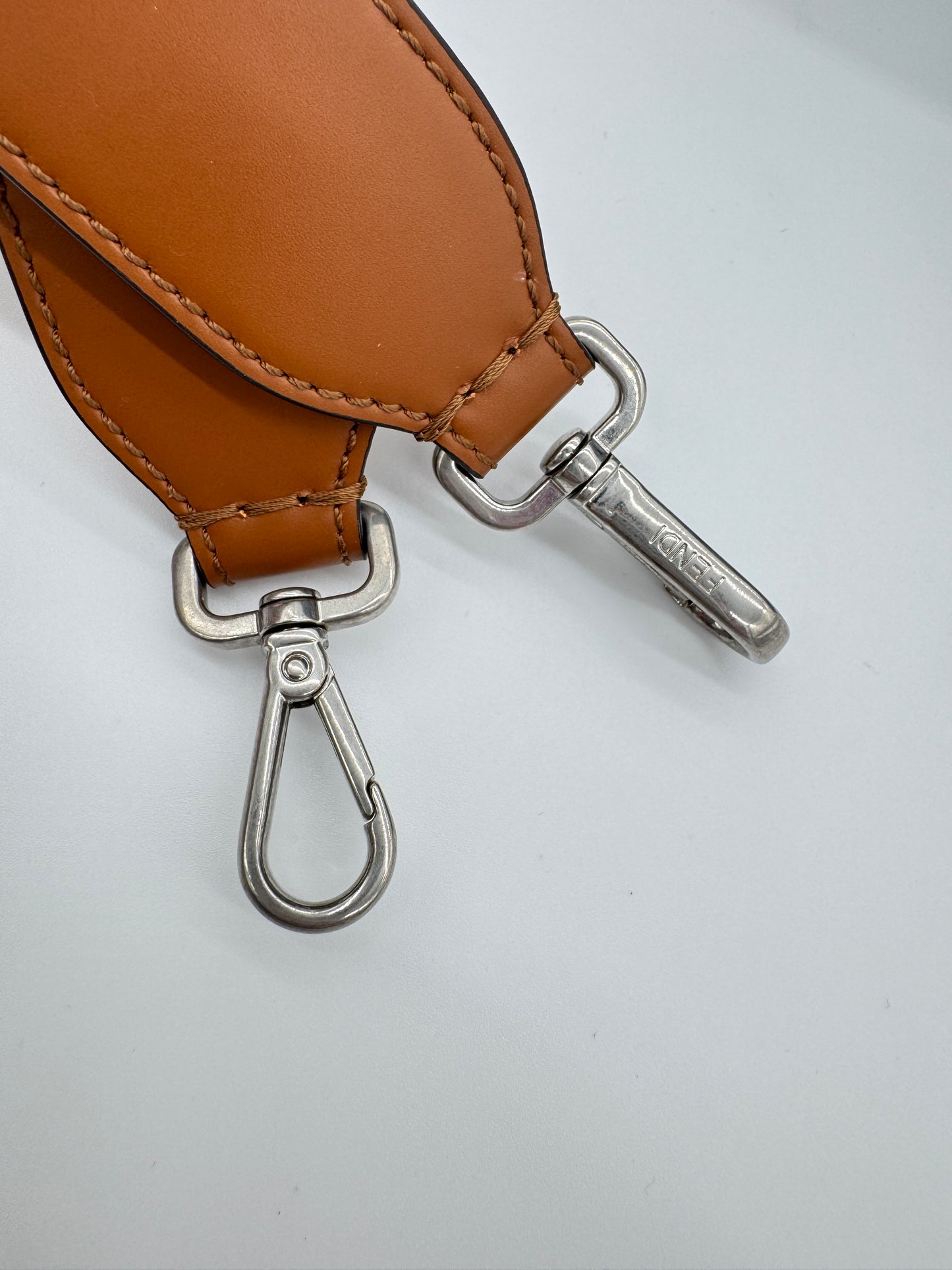 Fendi Denim Vitello King FF Embroidered Baguette