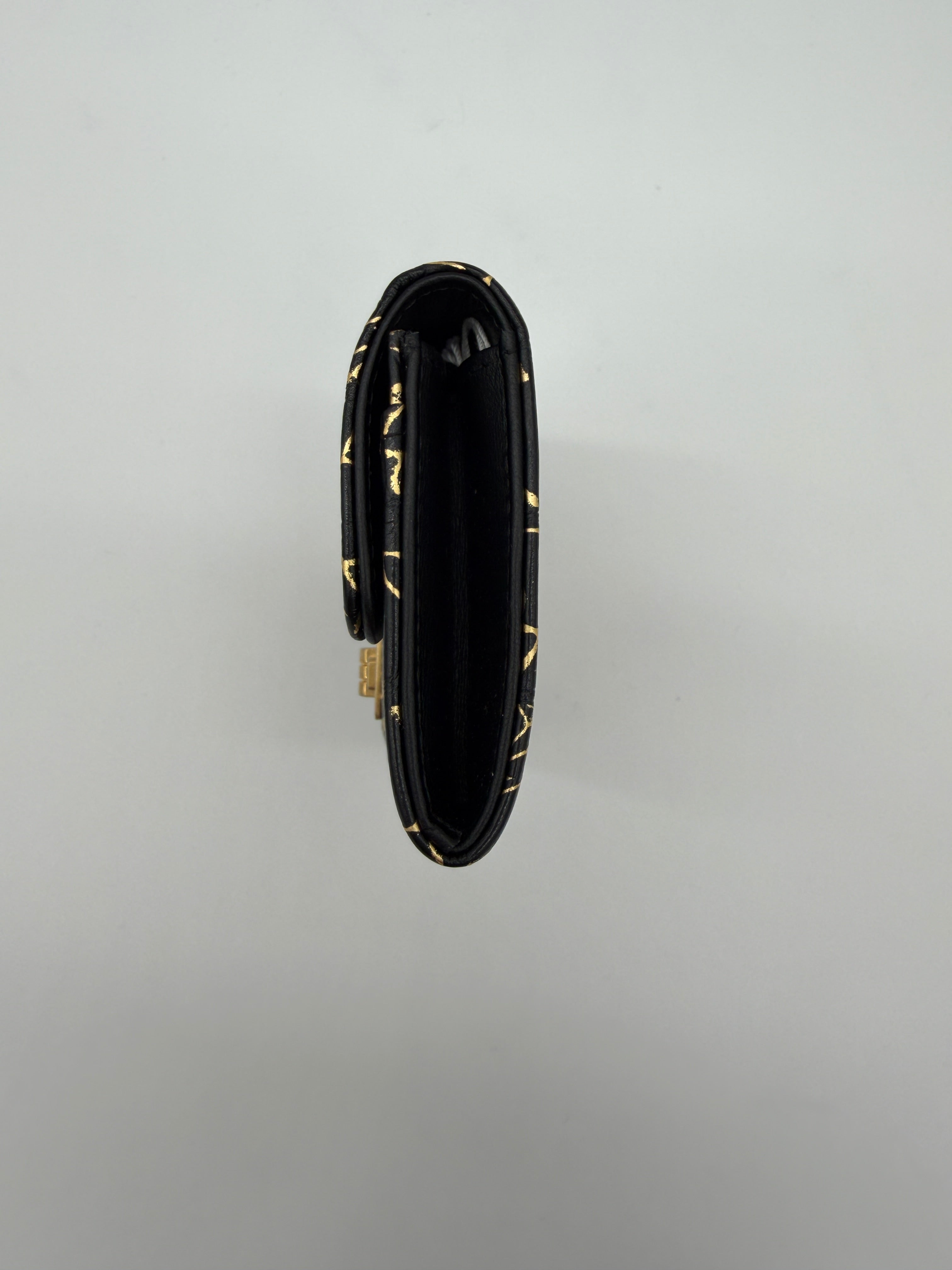Chanel Reissue Croc Graffiti Flap Card Holder
