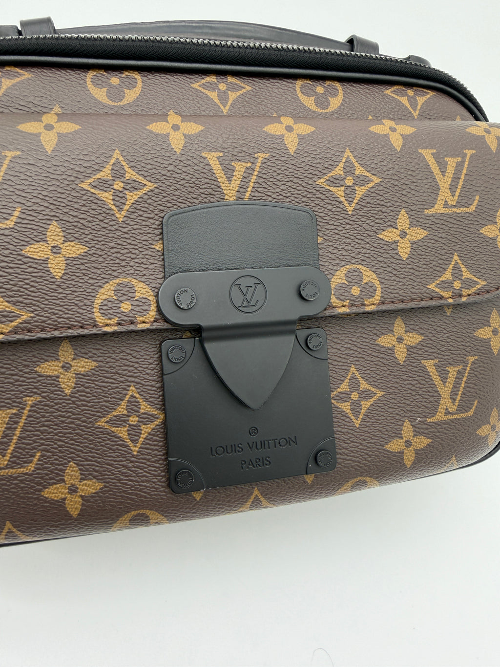 Louis Vuitton Monogram Macassar S-Lock Messenger Bag