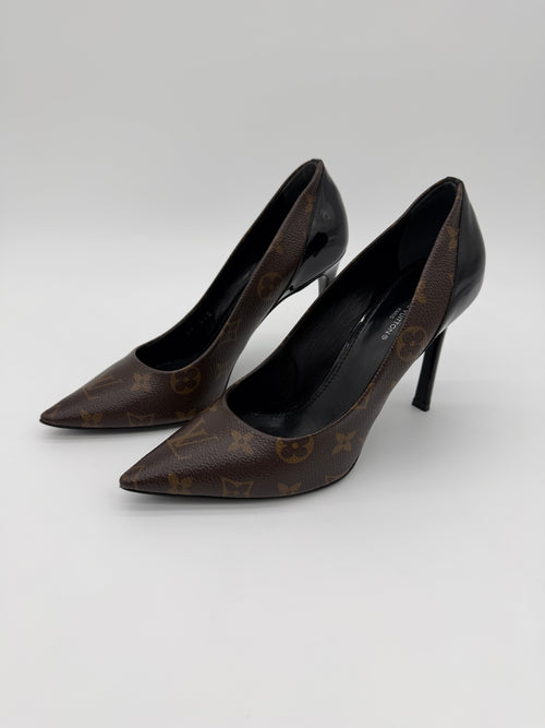 Louis Vuitton Monogram Cherie Pumps Size 38.5
