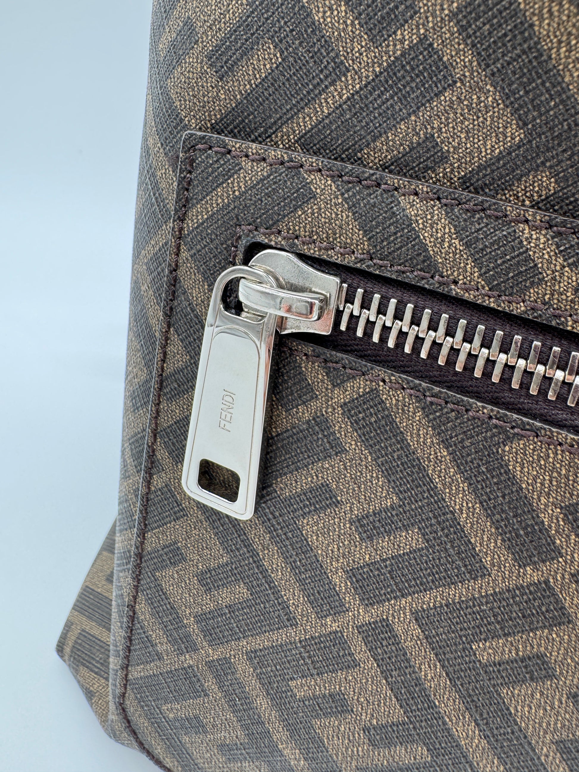 Fendi Diagonal Chiodo Medium Backpack