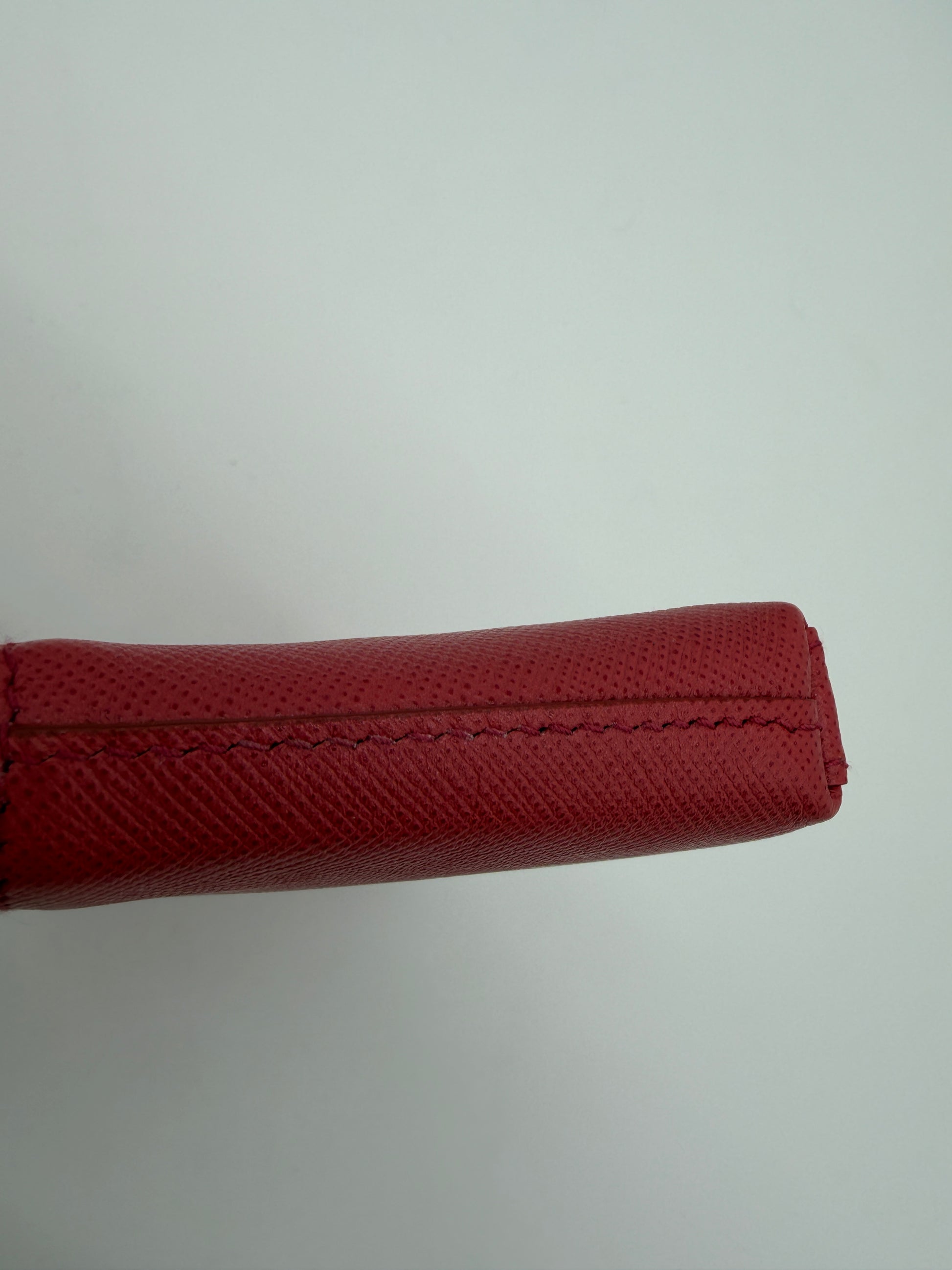 Prada Saffiano Zip Around Keyholder