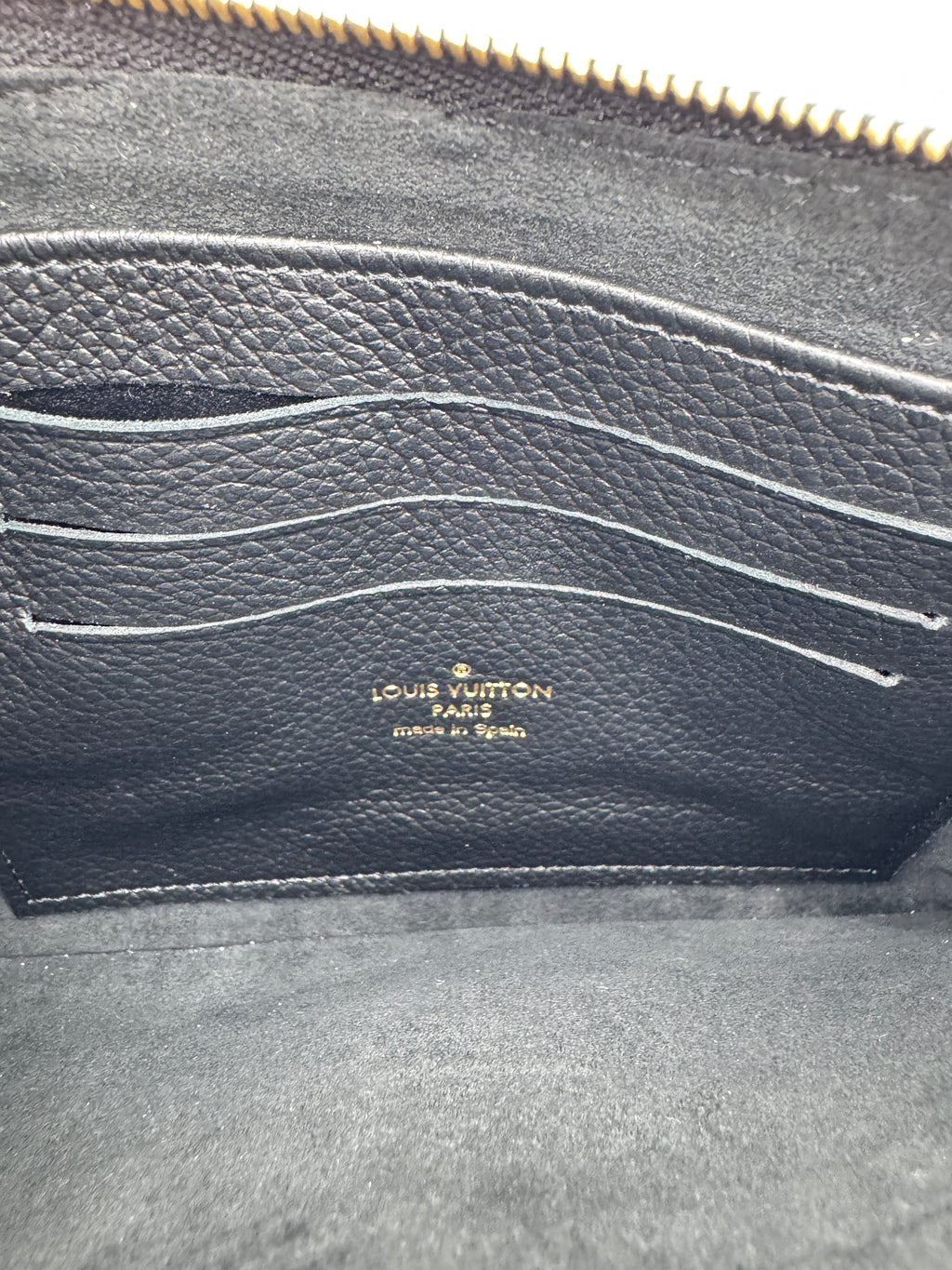 Louis Vuitton Double Zip Pochette Empreinte Black
