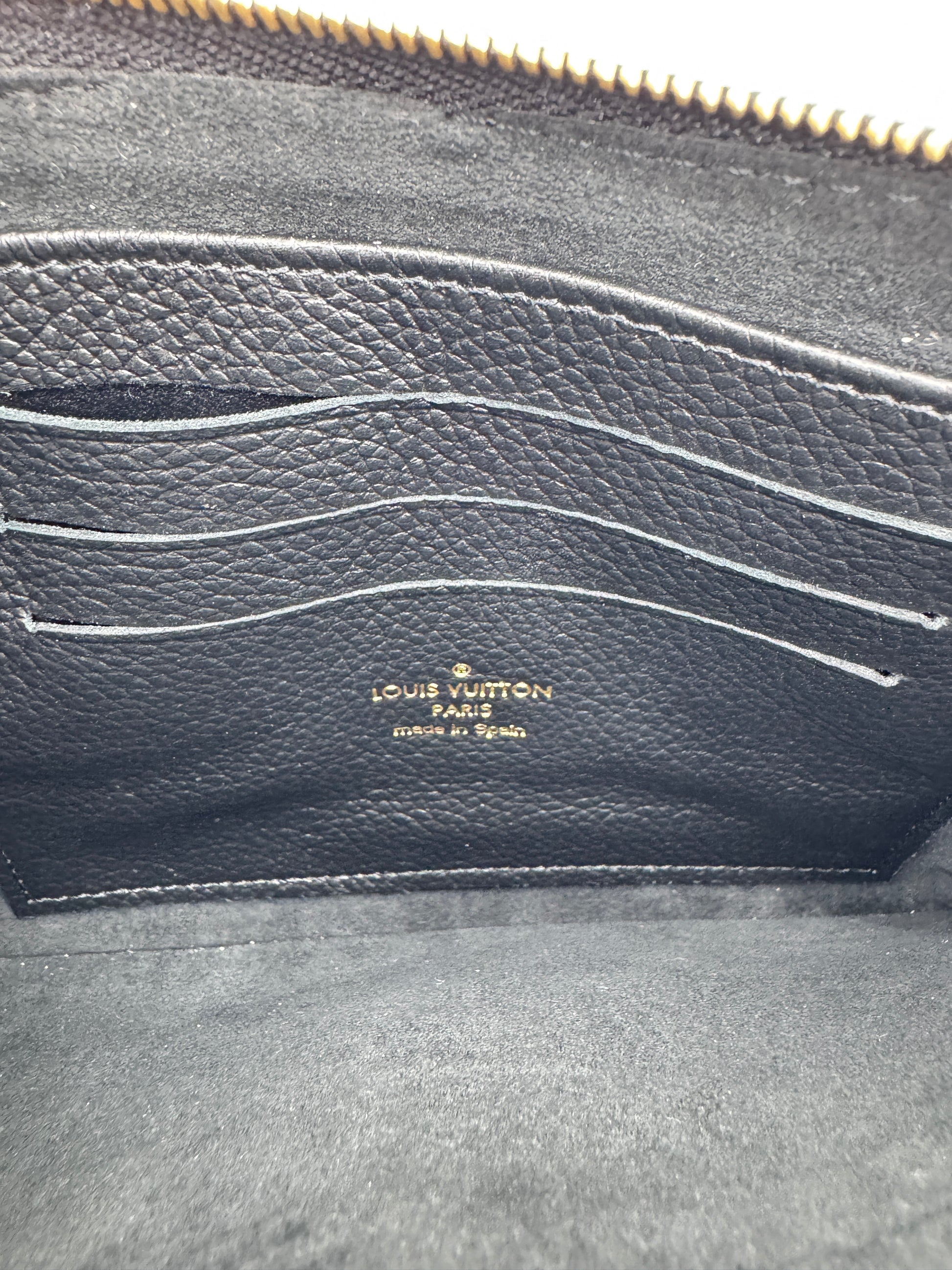 Louis Vuitton Double Zip Pochette Empreinte Black