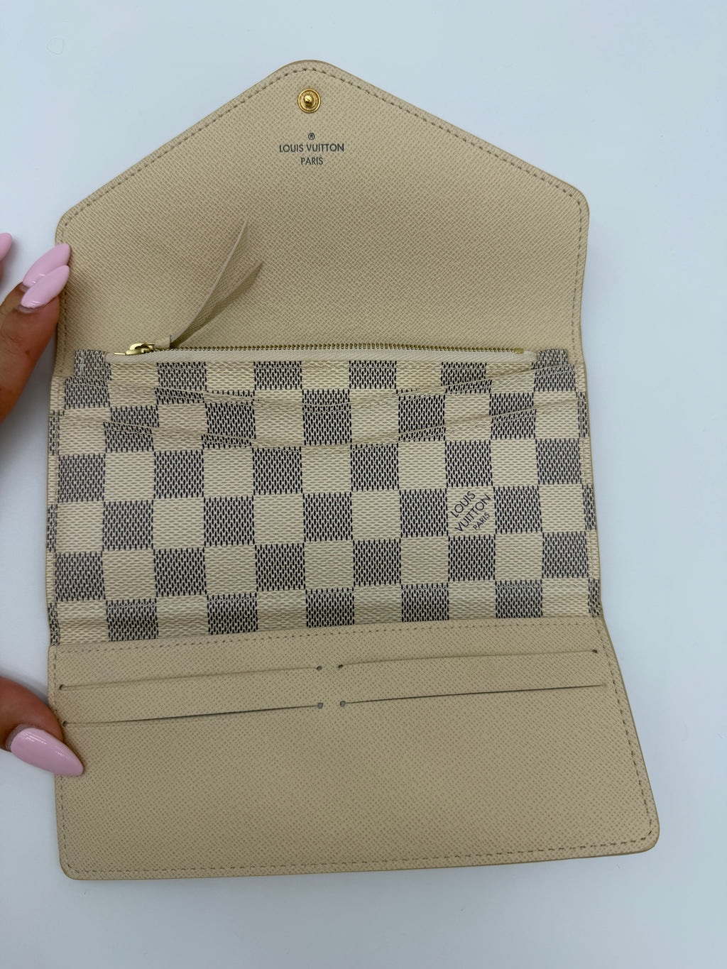 Louis Vuitton Sarah Wallet Damier Azur
