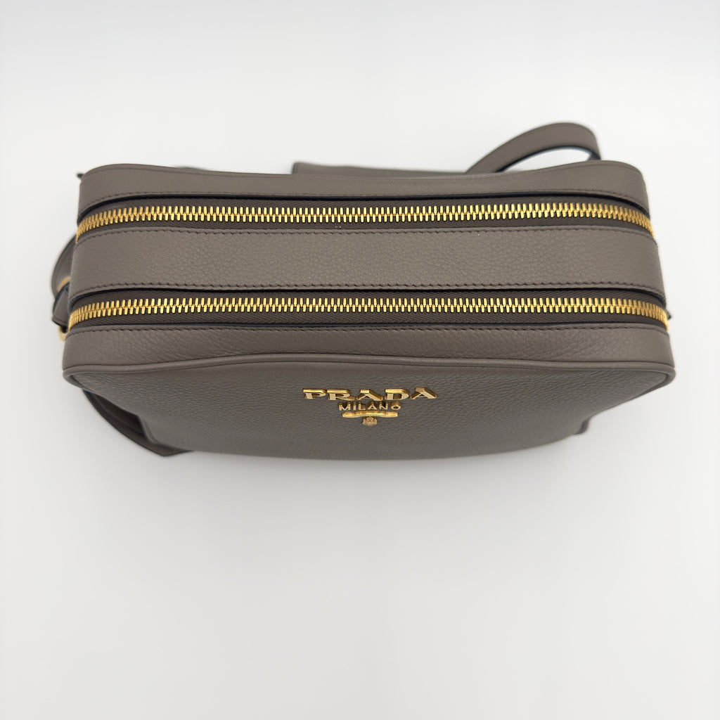 Prada Phenix Vitello Double Zip Crossbody Bag