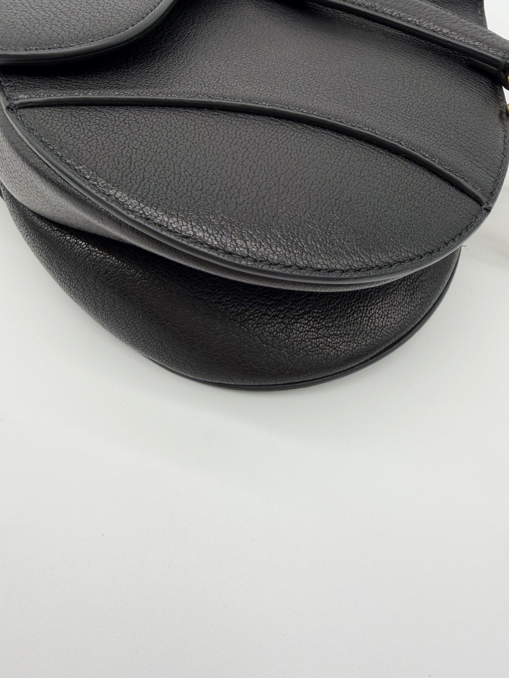 Christian Dior Black Saddle Bag