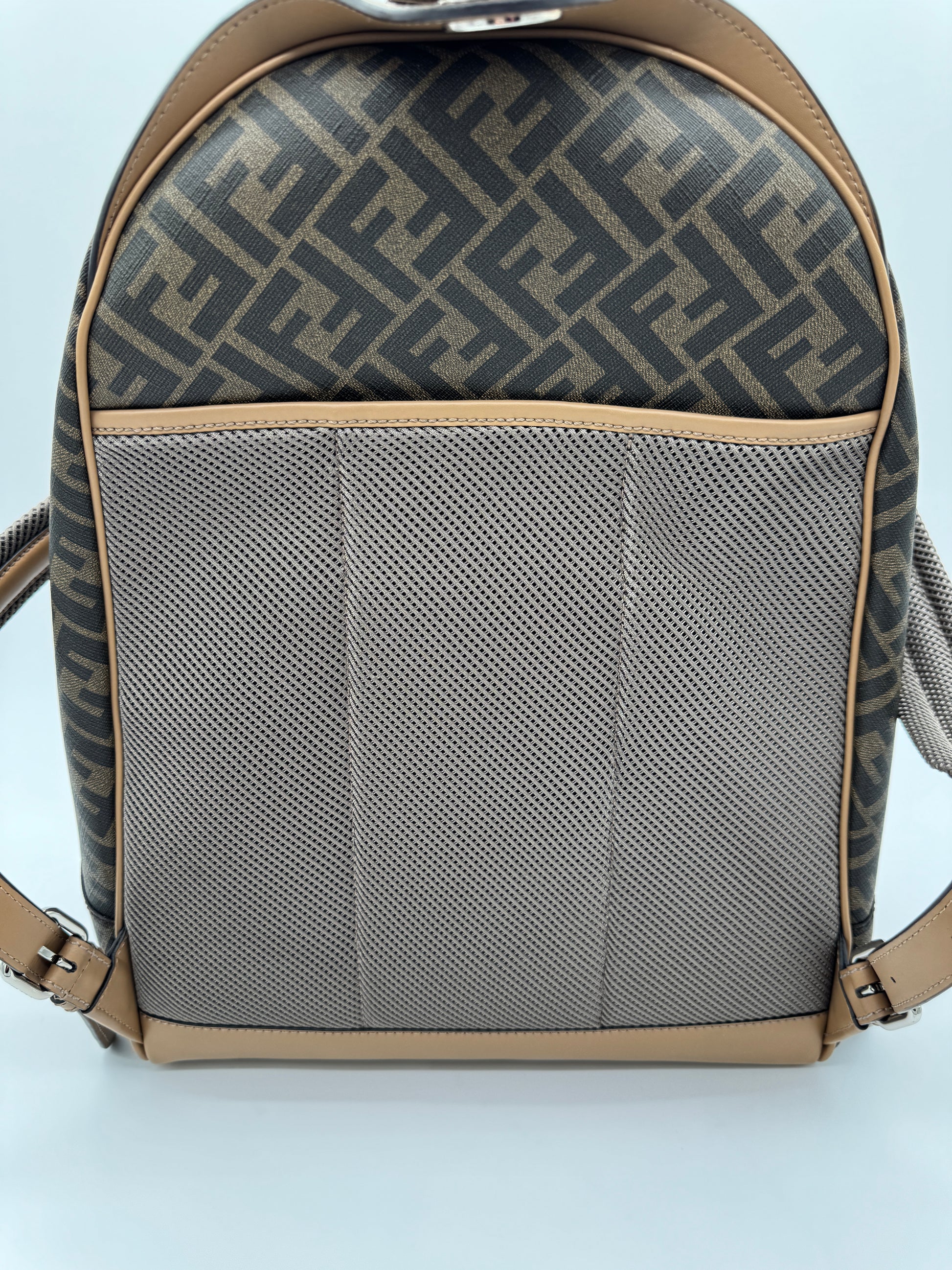 Fendi Diagonal Chiodo Medium Backpack