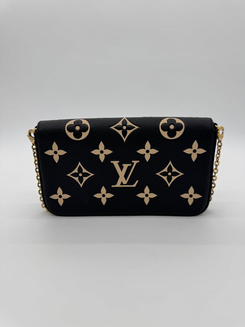 Louis Vuitton Felicie Pochette Bicolor Empreinte