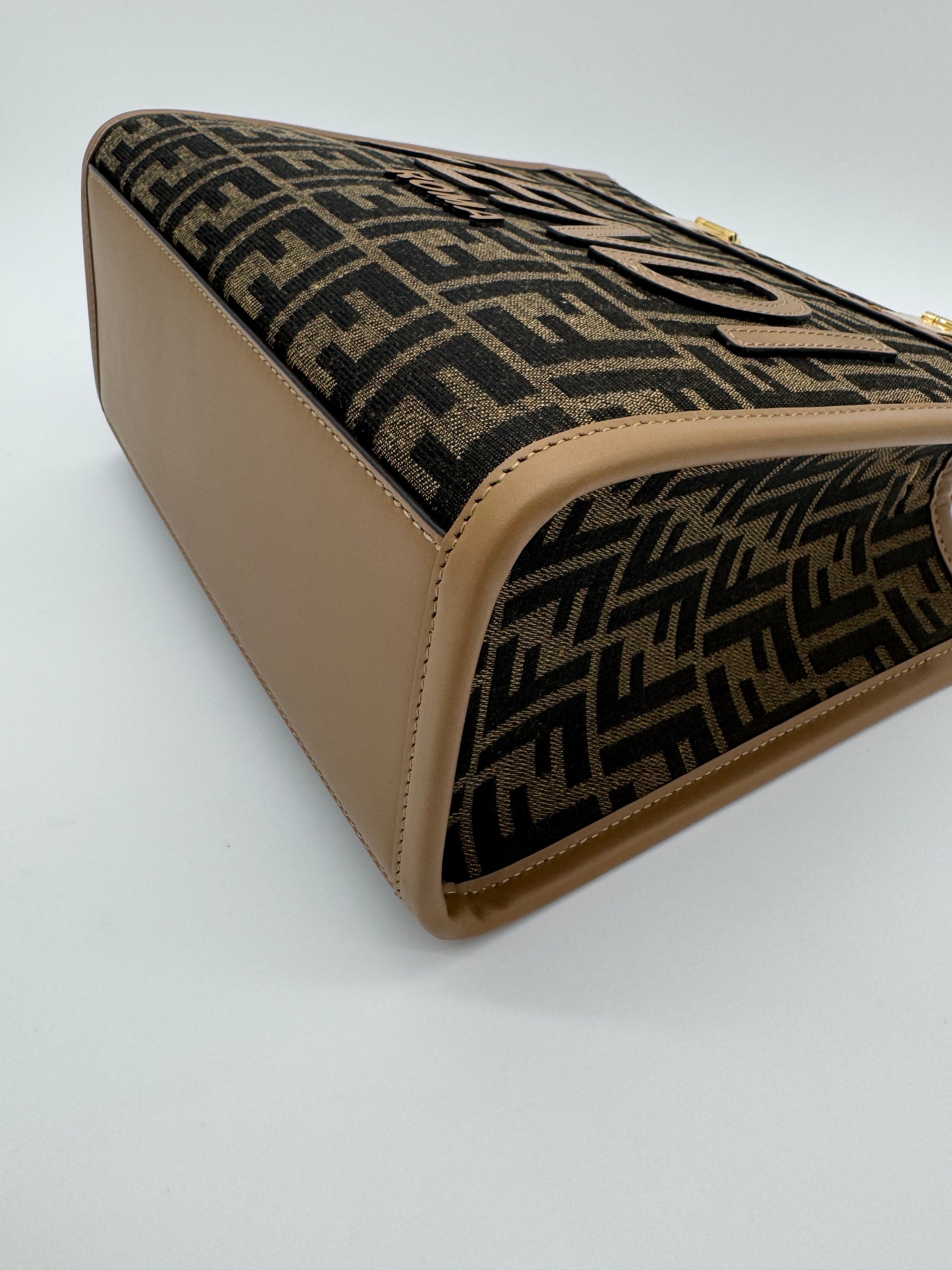 Fendi Sunshine Tote Small Brown FF Jacquard