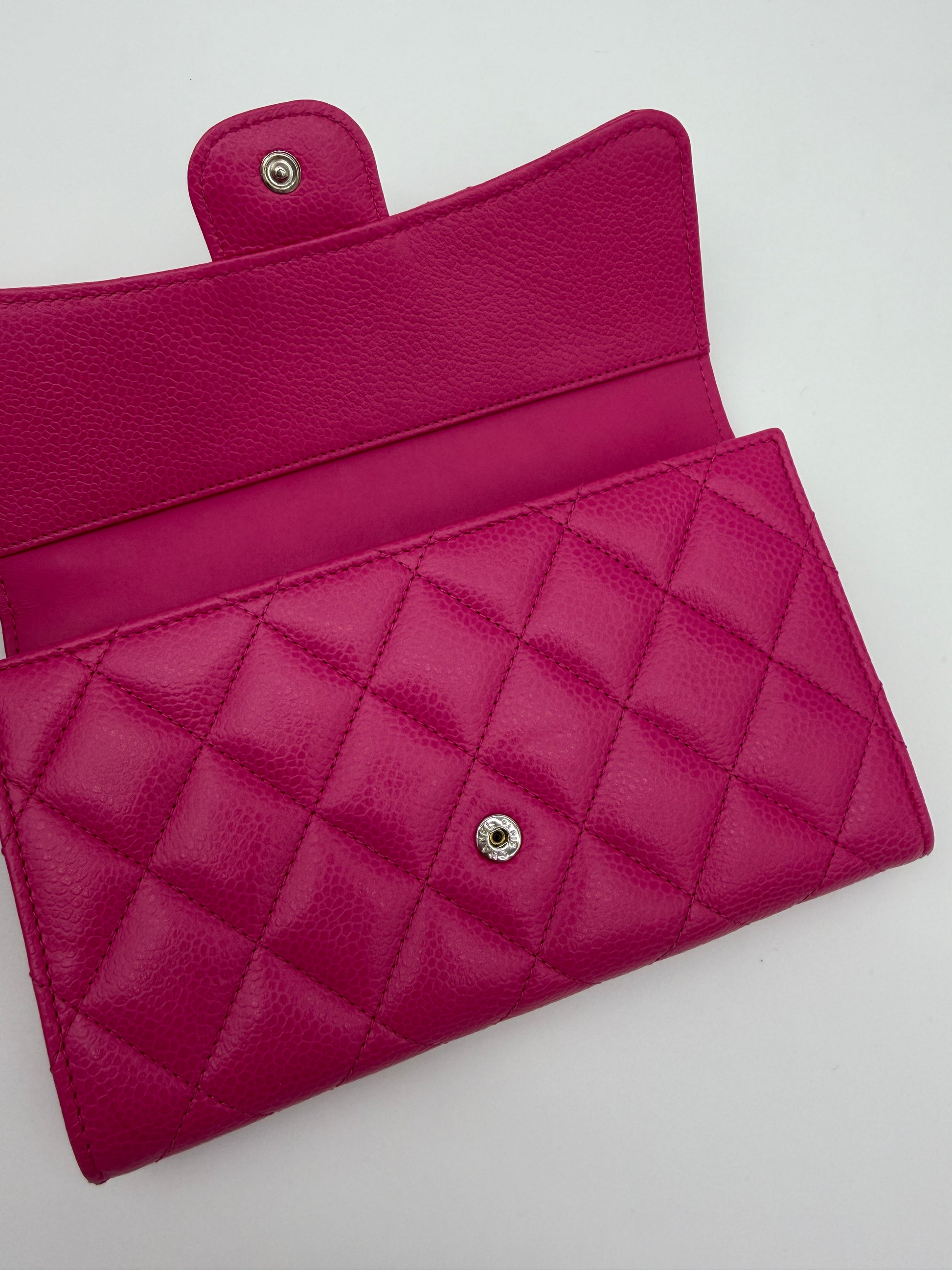 Chanel Pink Caviar Large Flap Wallet