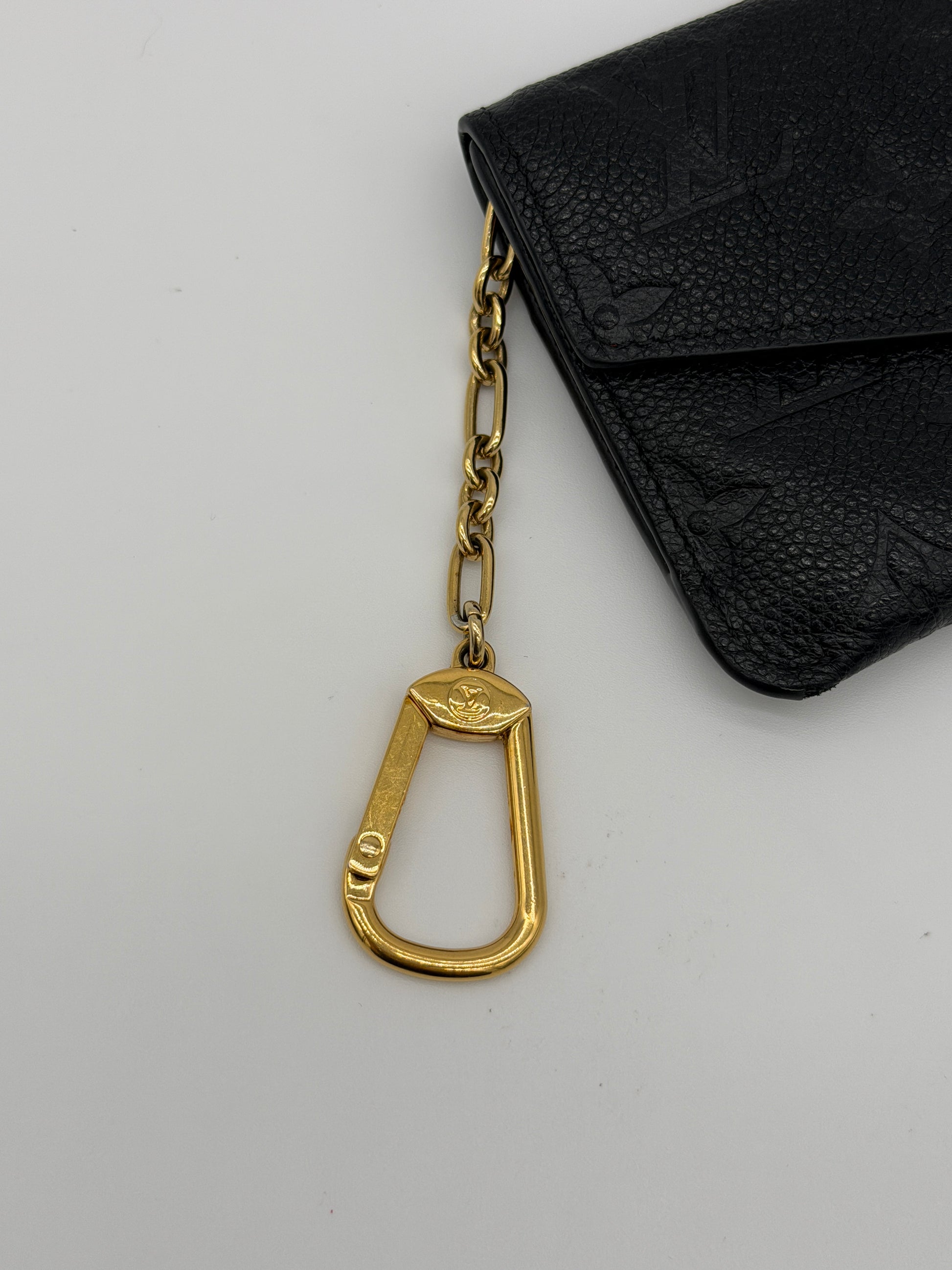 Louis Vuitton Black Empreinte Key Pouch
