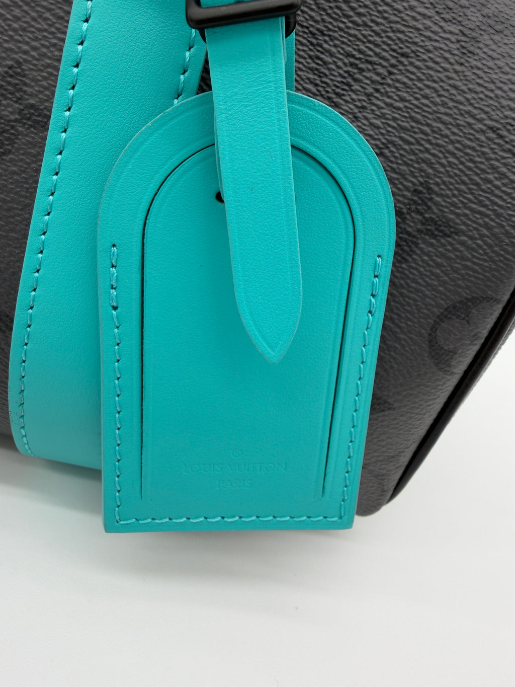Louis Vuitton Keepall Bandouliere 25 Turquoise / Monogram Eclipse Reverse