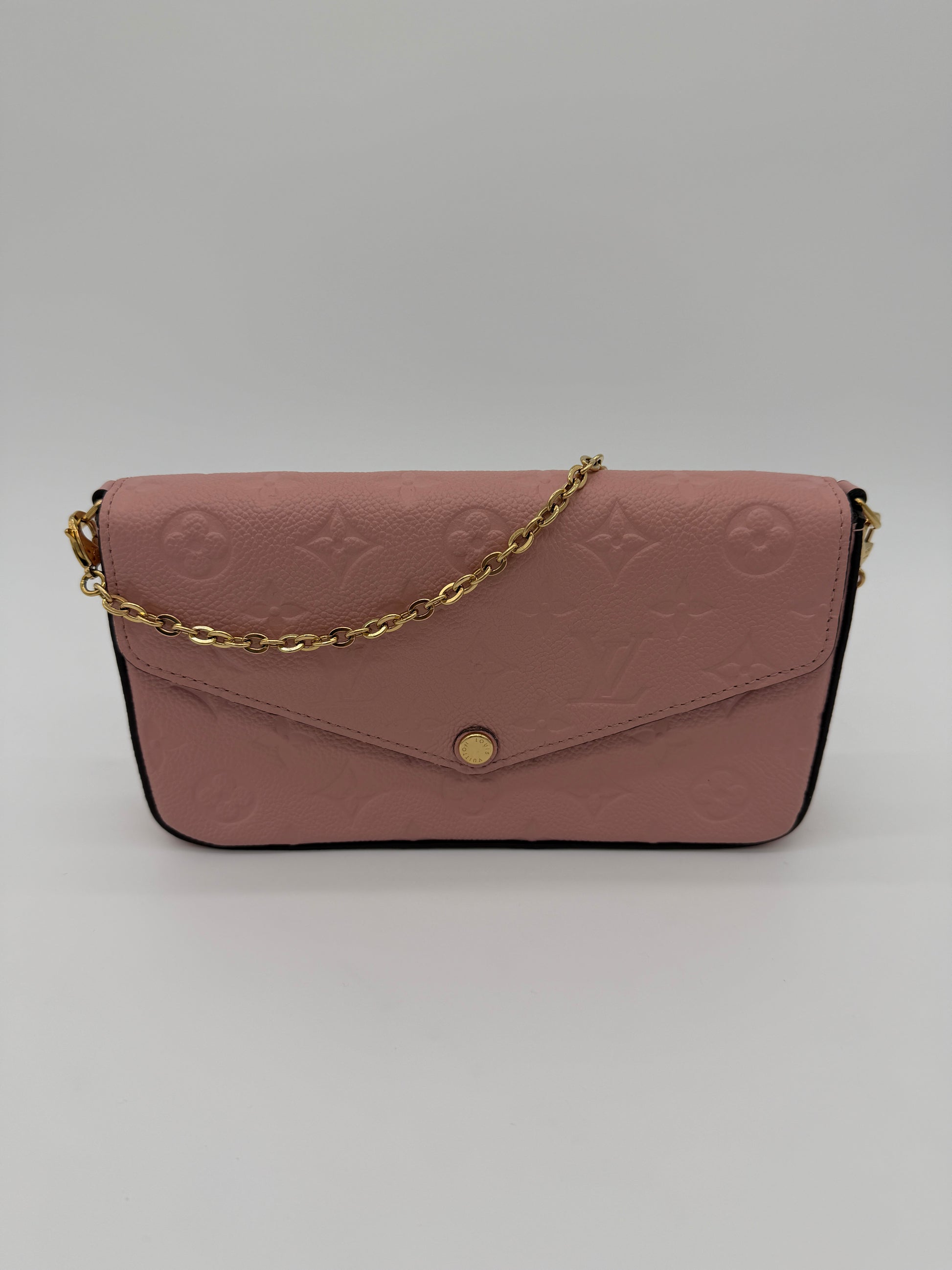 Louis Vuitton Pochette Felicie Empreinte Rose Poudre Pink
