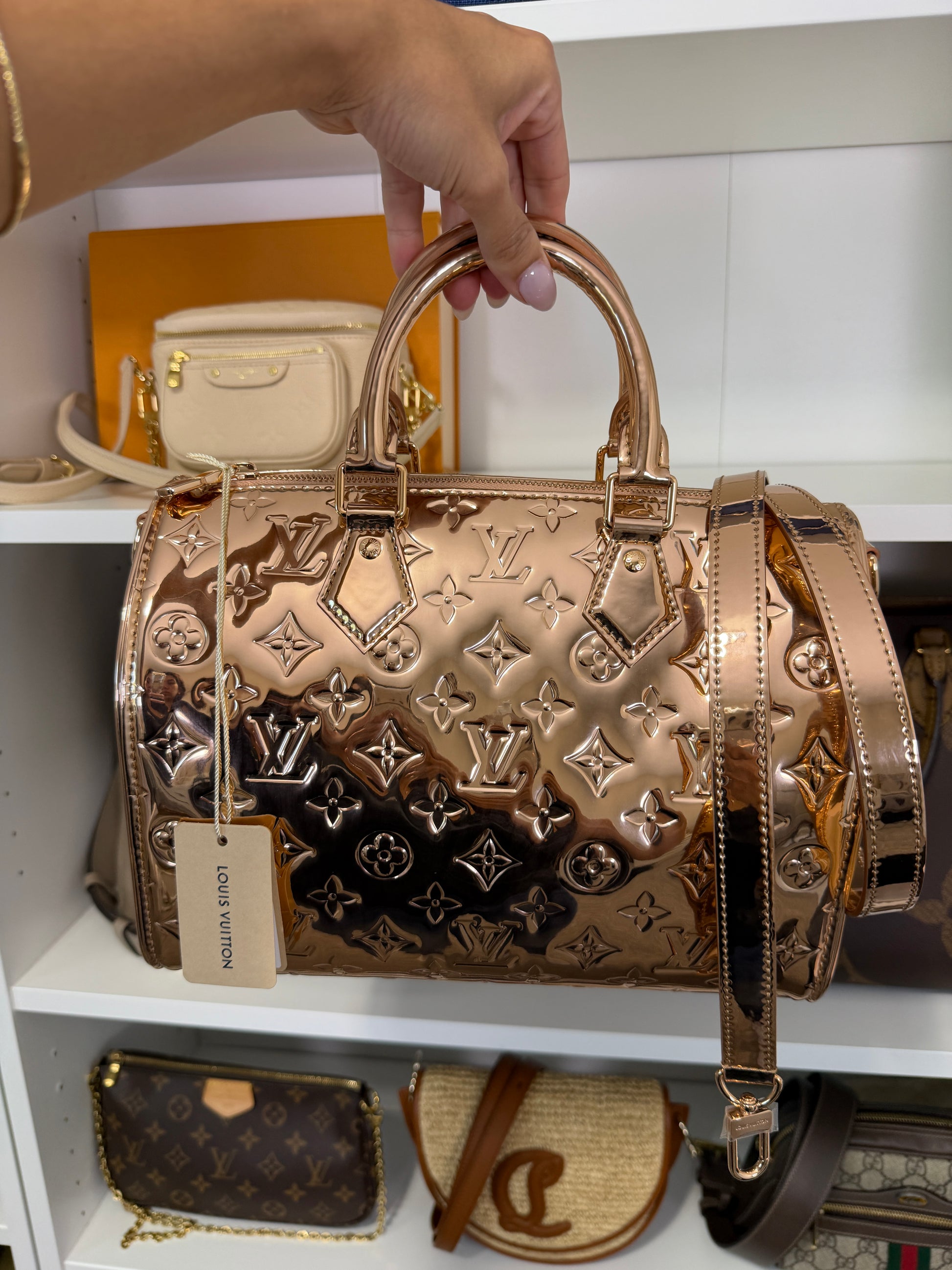 Louis Vuitton Mirror Copper Speedy Bandouliere 25 Ski Collection