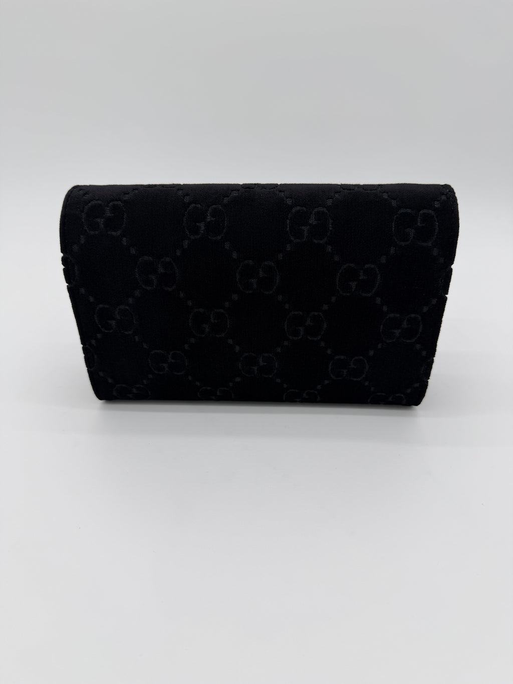Gucci Dionysus Black Velvet Wallet on Chain