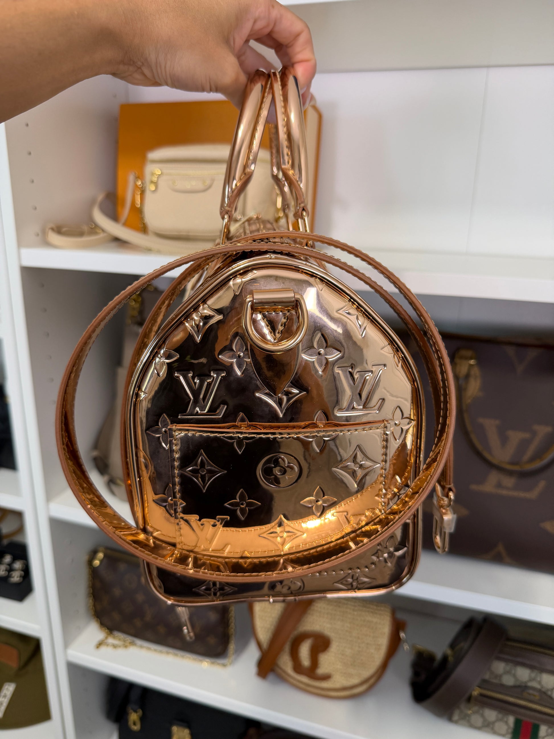 Louis Vuitton Mirror Copper Speedy Bandouliere 25 Ski Collection