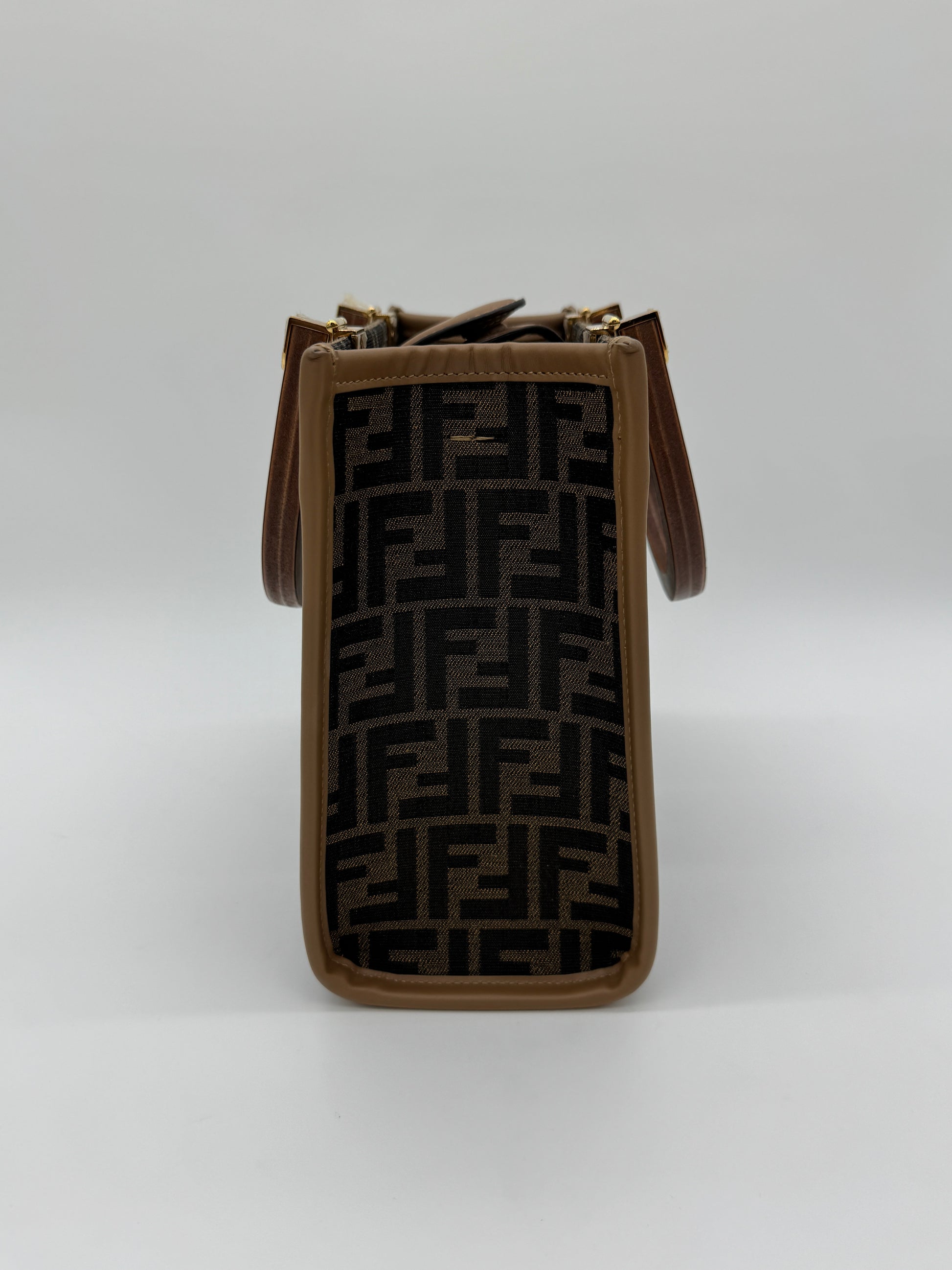 Fendi Sunshine Tote Small Brown FF Jacquard