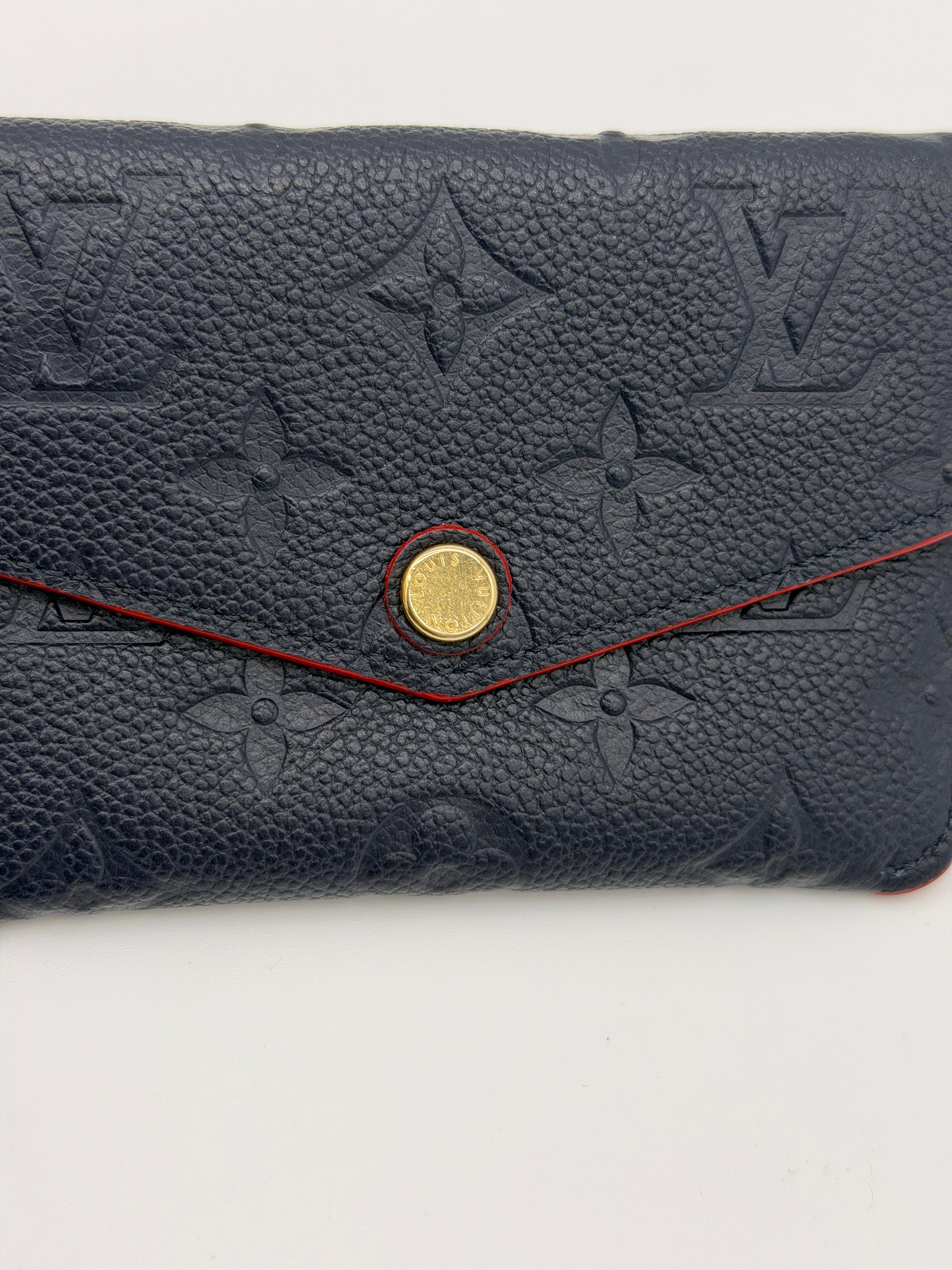 Louis Vuitton Marine Rouge Empreinte Key Pouch