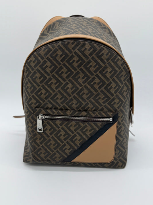 Fendi Diagonal Chiodo Medium Backpack
