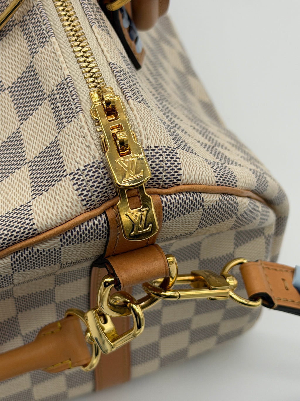 Louis Vuitton Speedy 30 Damier Azur Braided Strap