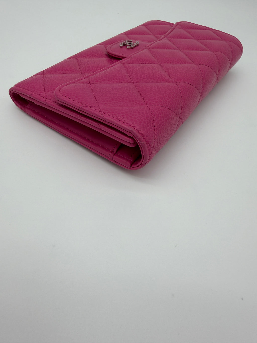 Chanel Pink Caviar Large Flap Wallet