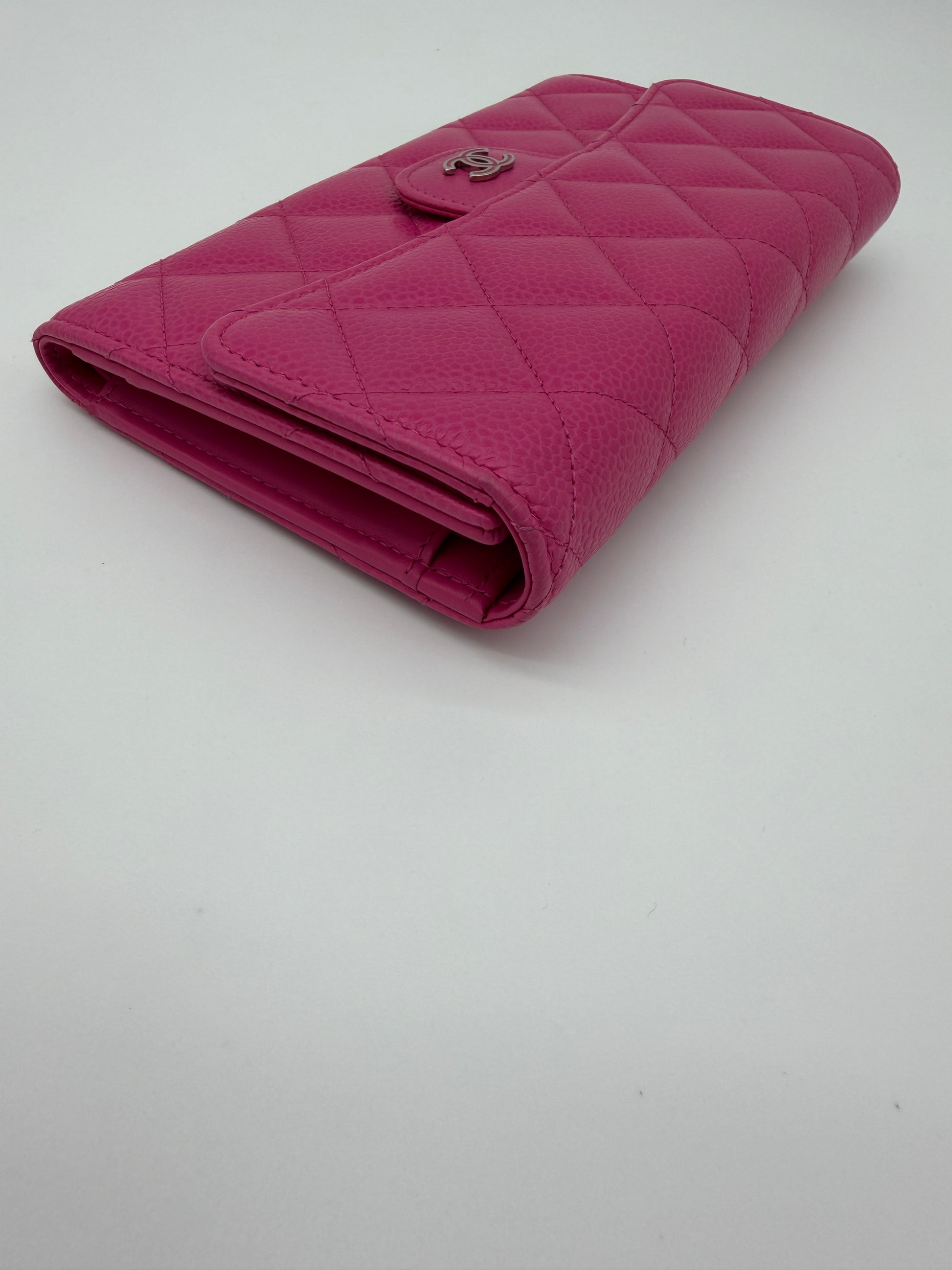 Chanel Pink Caviar Large Flap Wallet