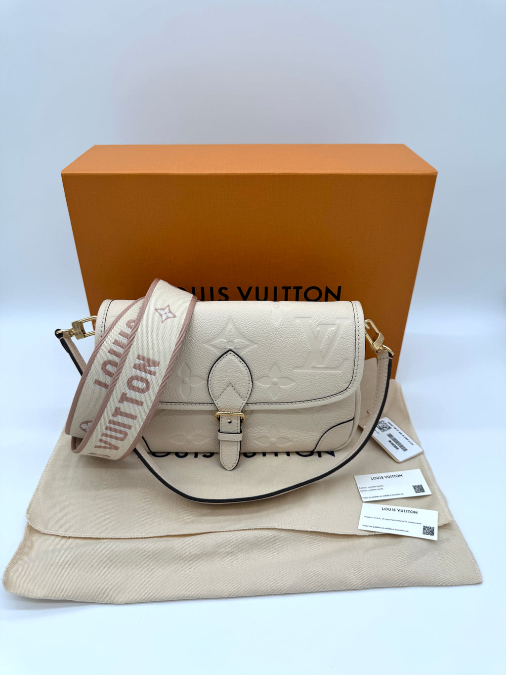 Louis Vuitton Diane Cream Monogram Empreinte
