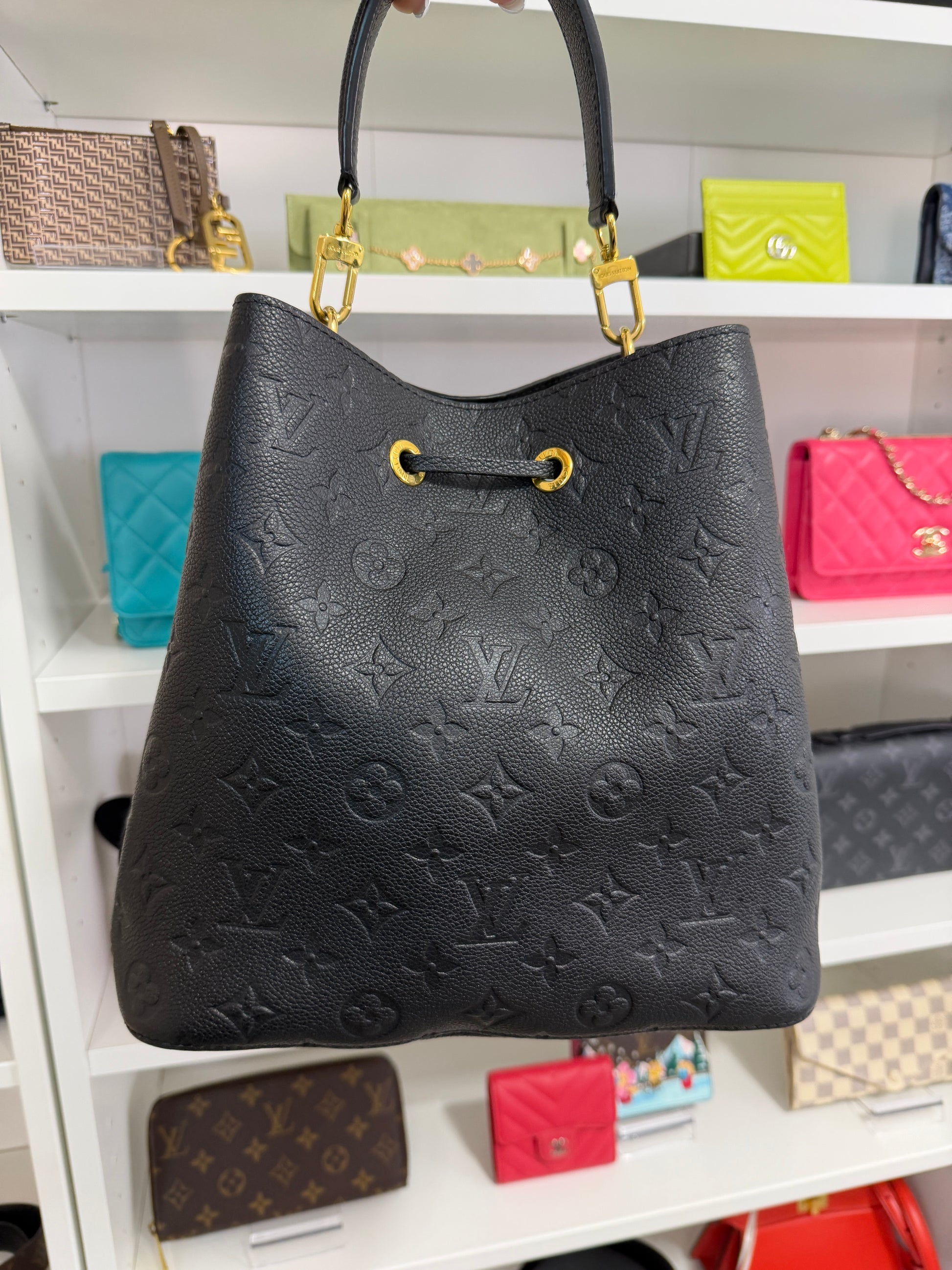 Louis Vuitton Neonoe MM Black Empreinte