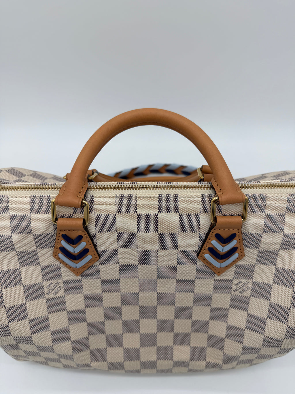 Louis Vuitton Speedy 30 Damier Azur Braided Strap