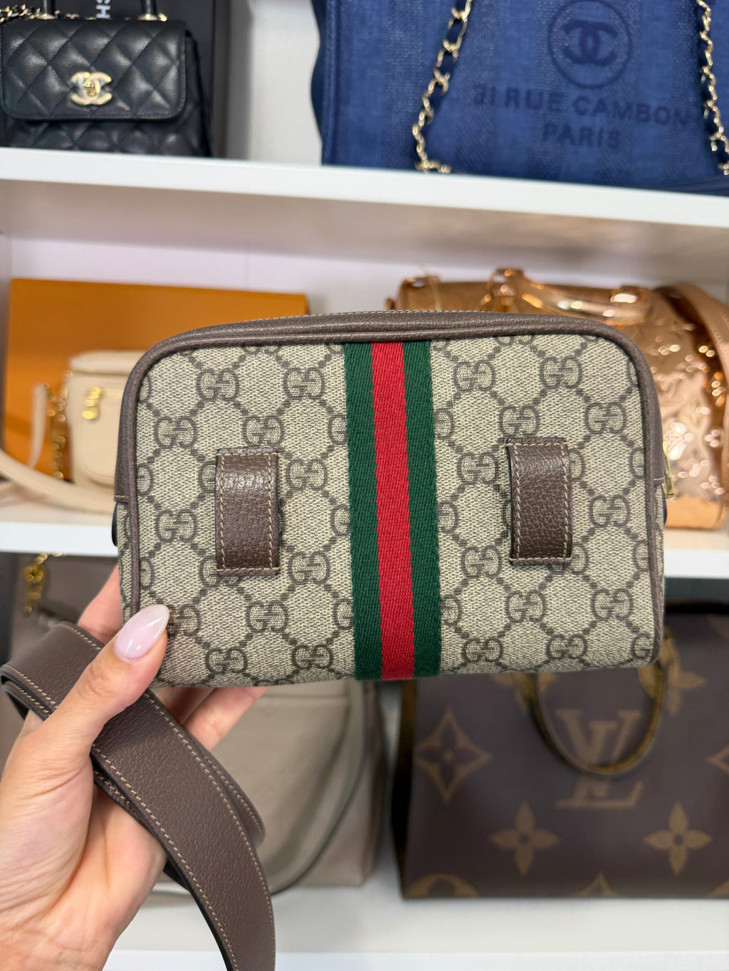 Gucci GG Supreme Ophidia Belt Bag Size 85