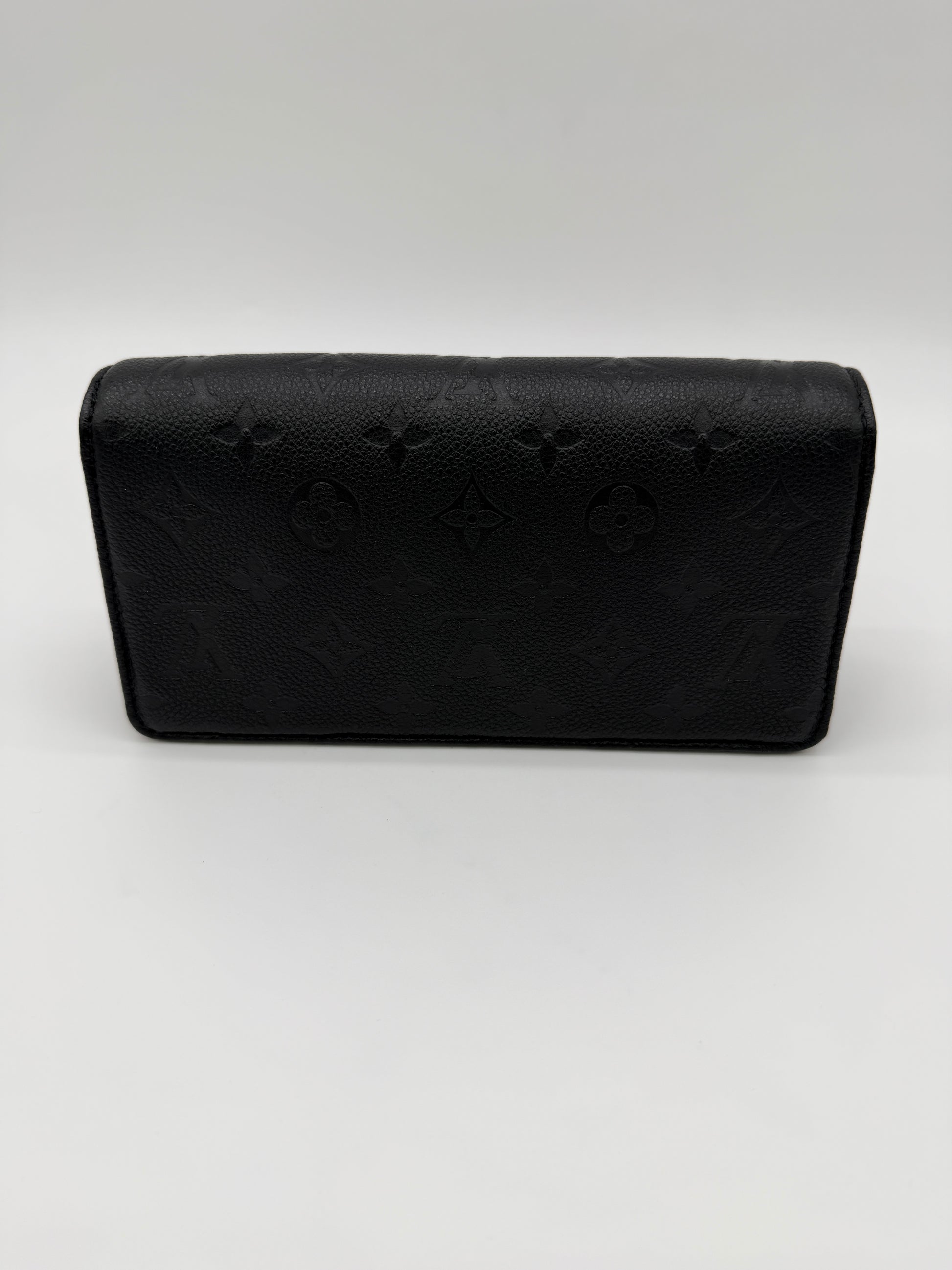 Louis Vuitton Lily Wallet on Chain Black Empreinte