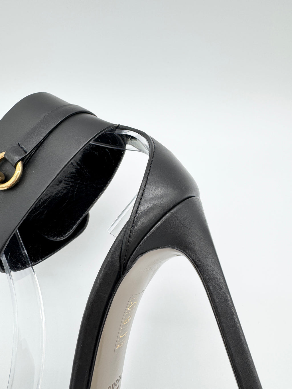 Gucci Ursula Ankle Strap Horsebit Heels