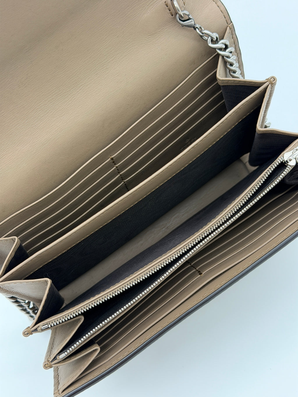 Gucci Dionysus GG Canvas Wallet on Chain